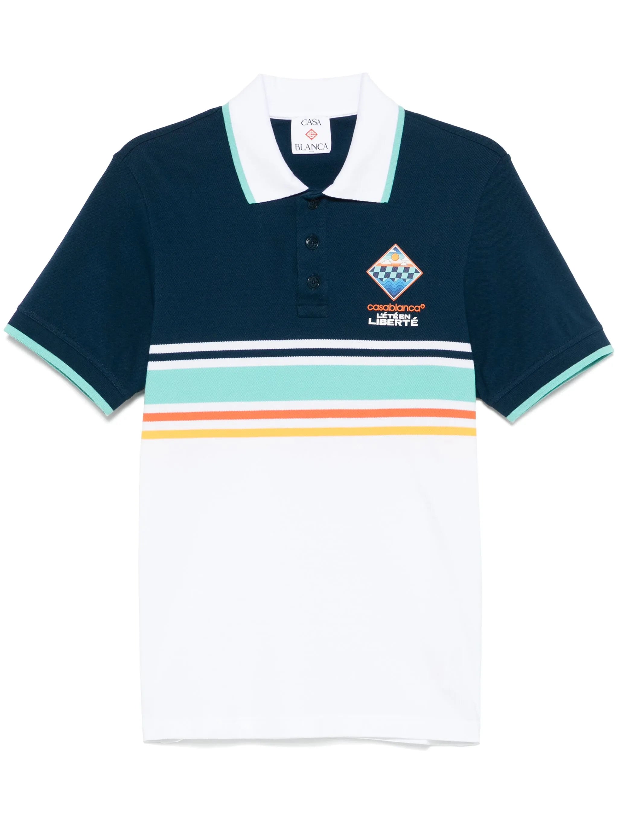 striped polo shirt