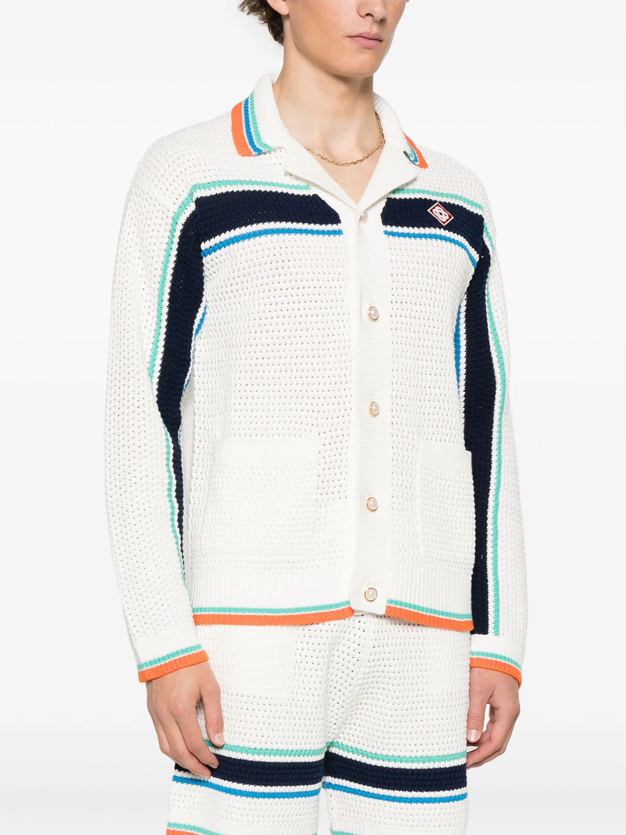 crochet tennis shacket