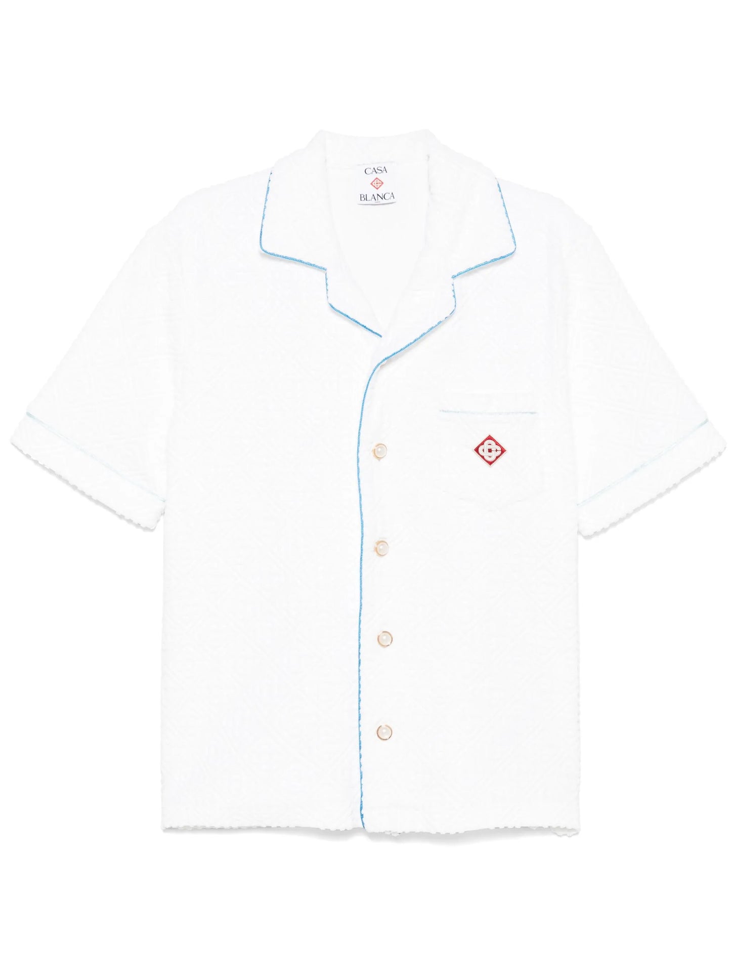 monogram towelling shirt