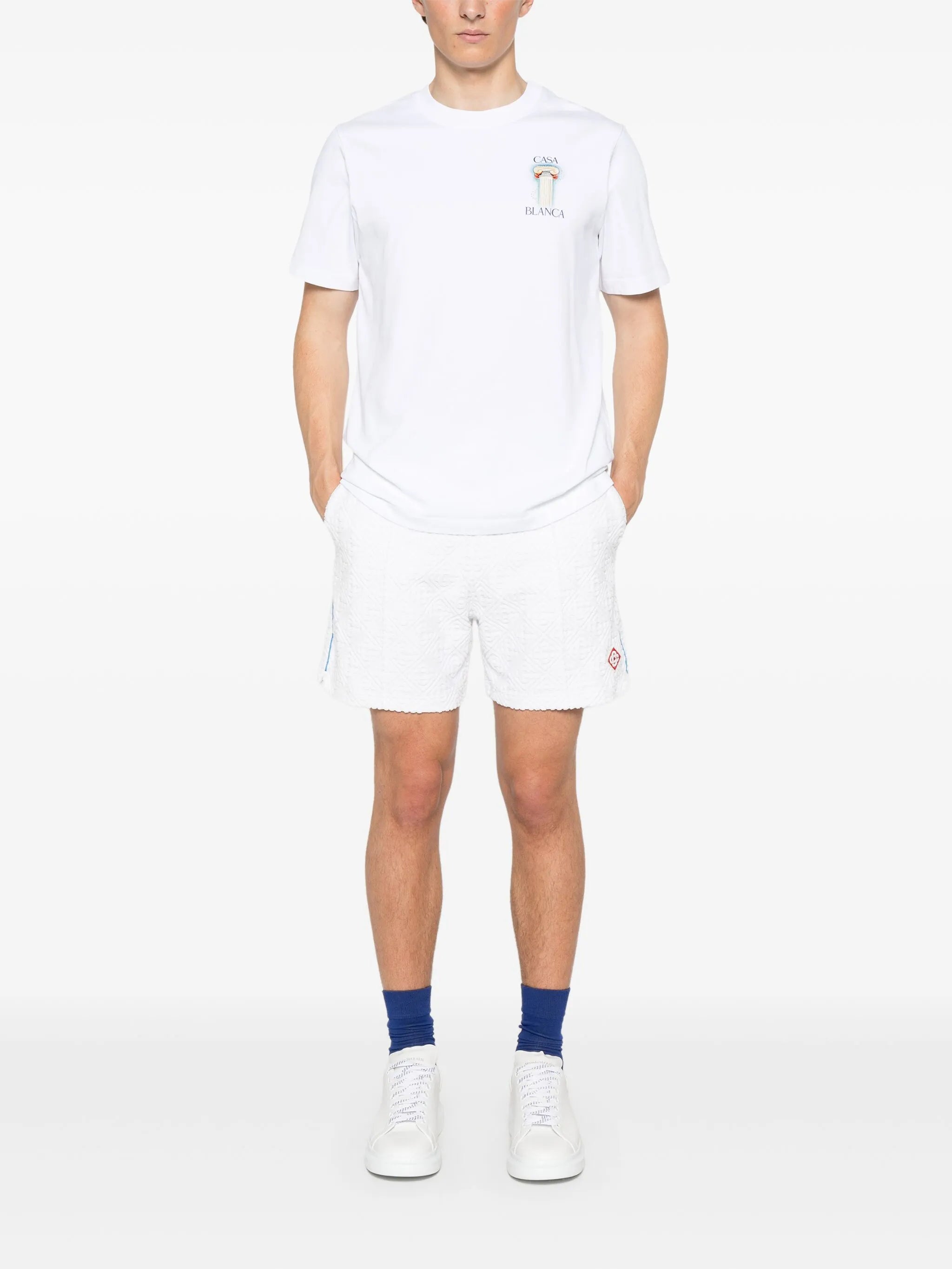 monogram towelling shorts