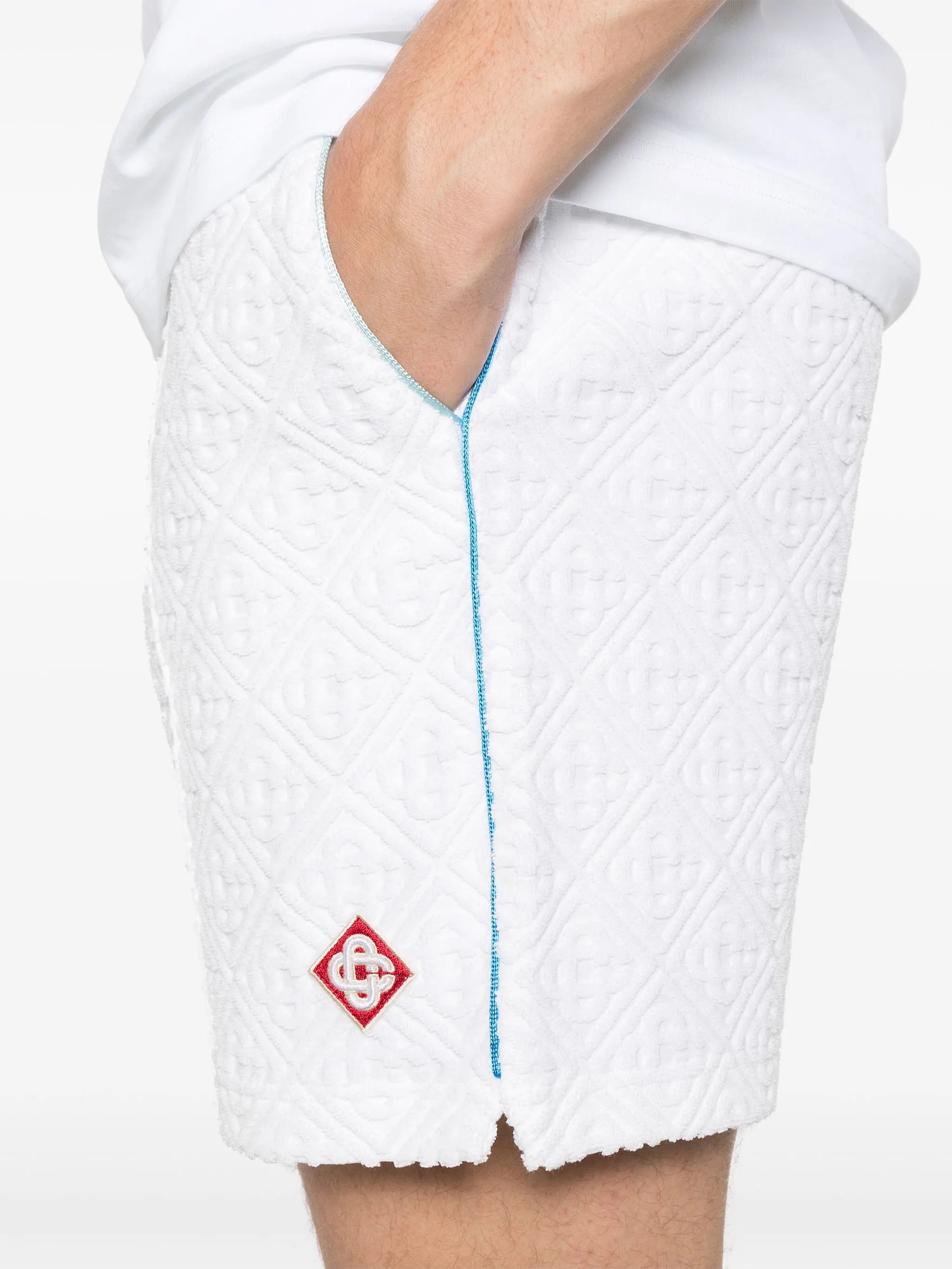 monogram towelling shorts