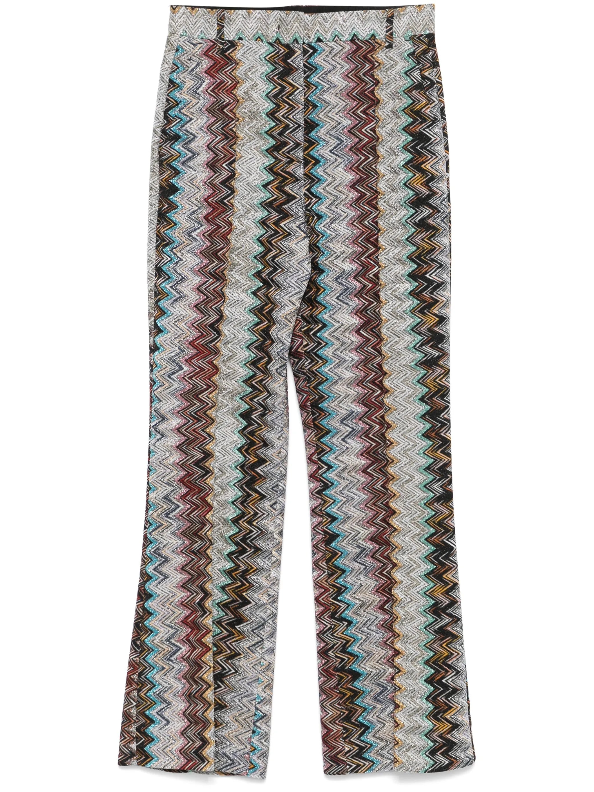 zigzag-design trousers