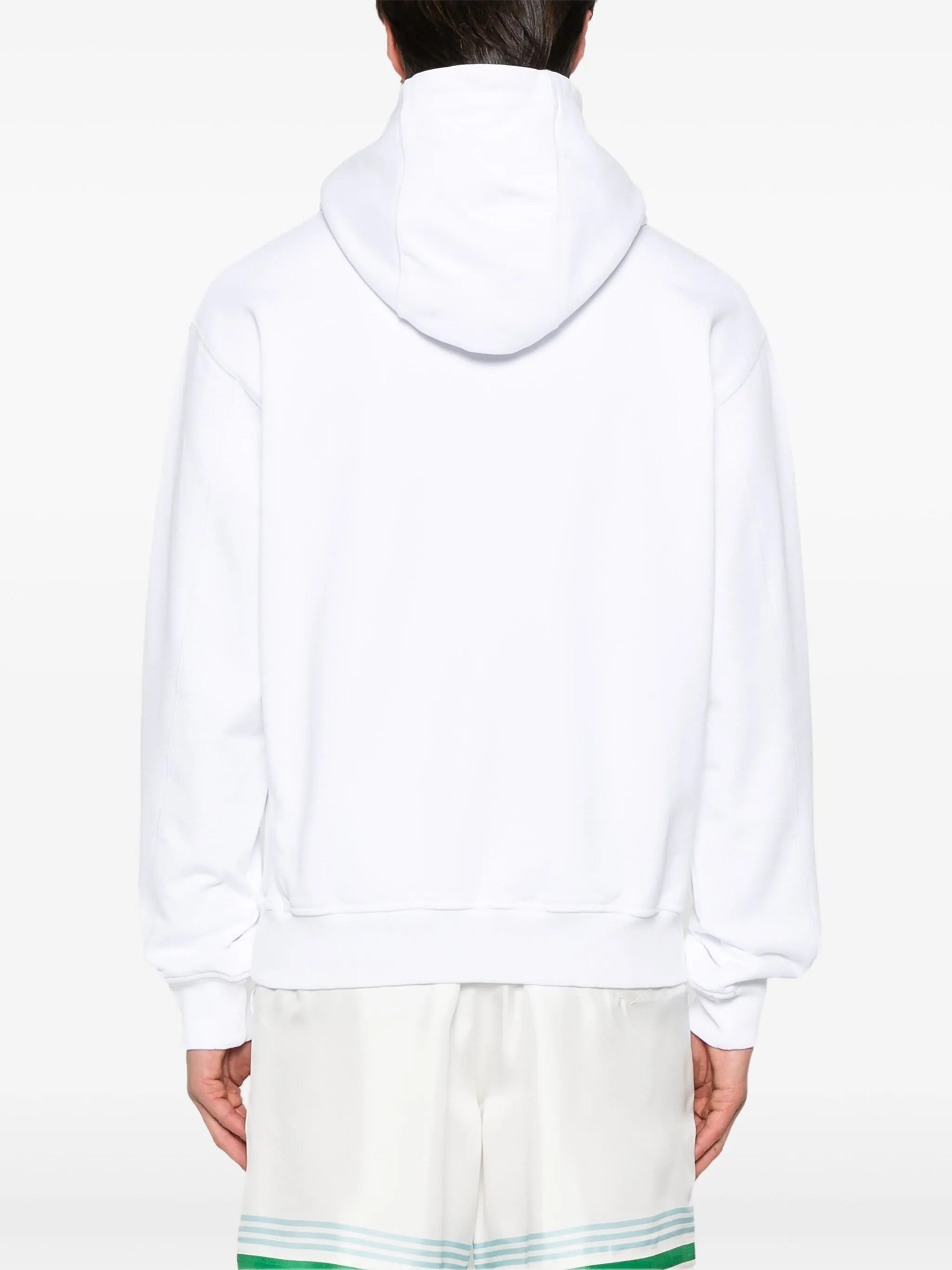 logo-embroidered hoodie