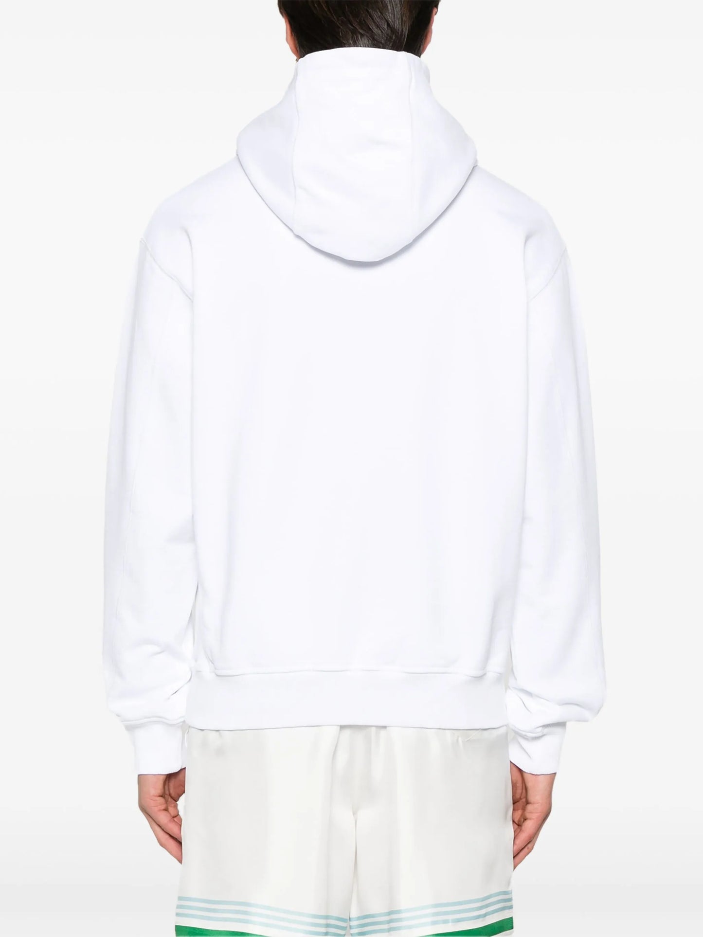 logo-embroidered hoodie