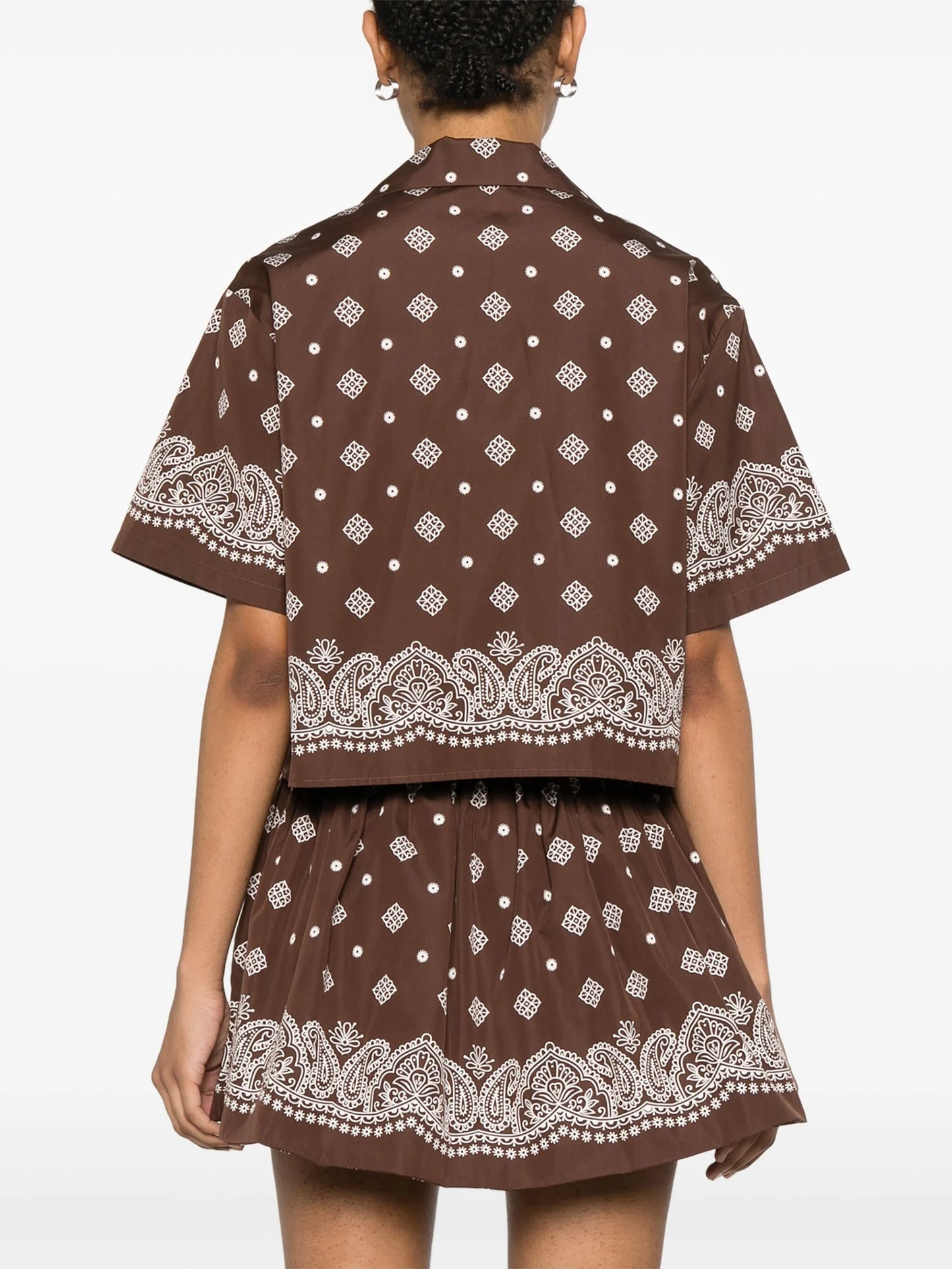 bandana-print shirt