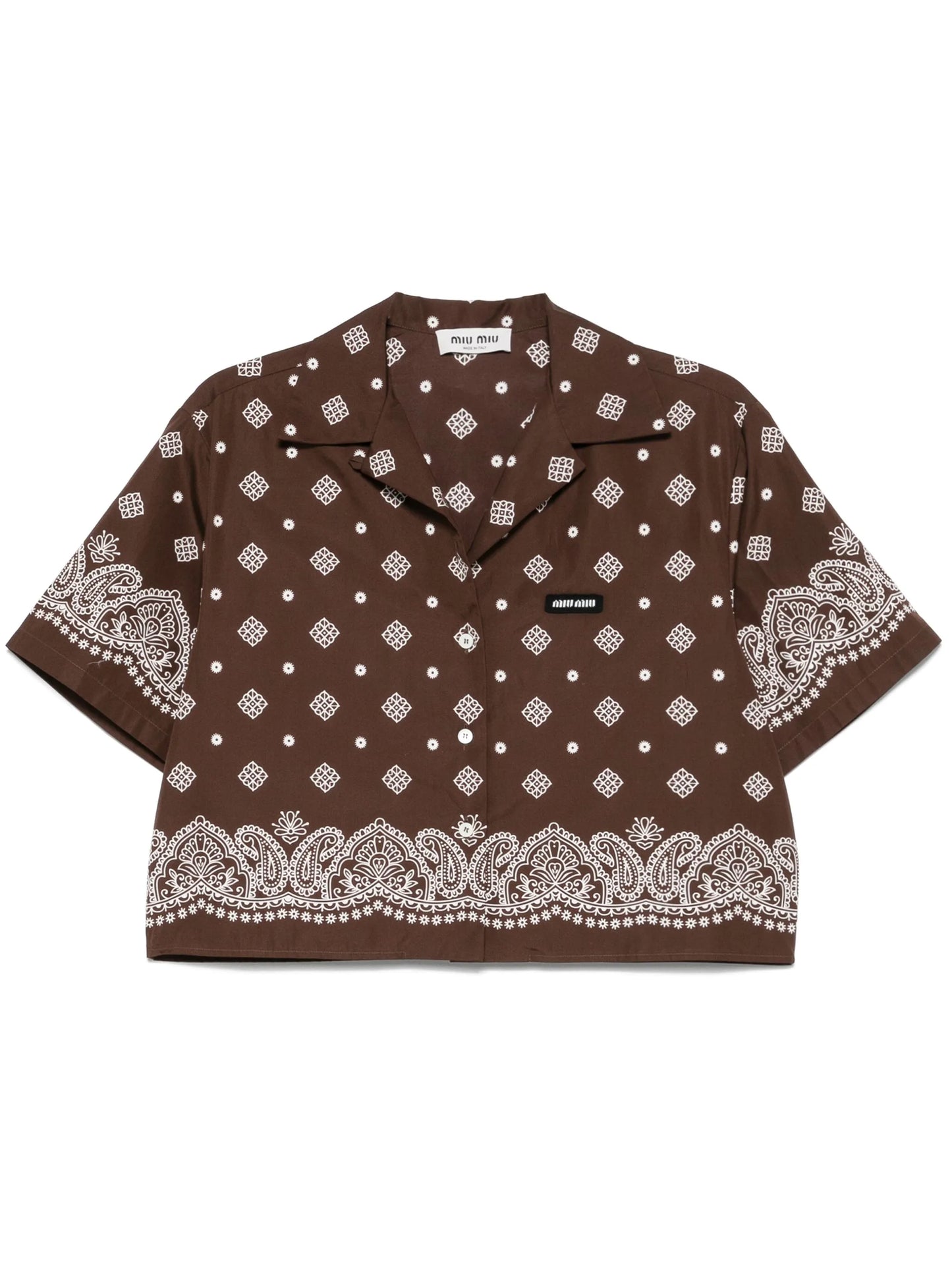 bandana-print shirt