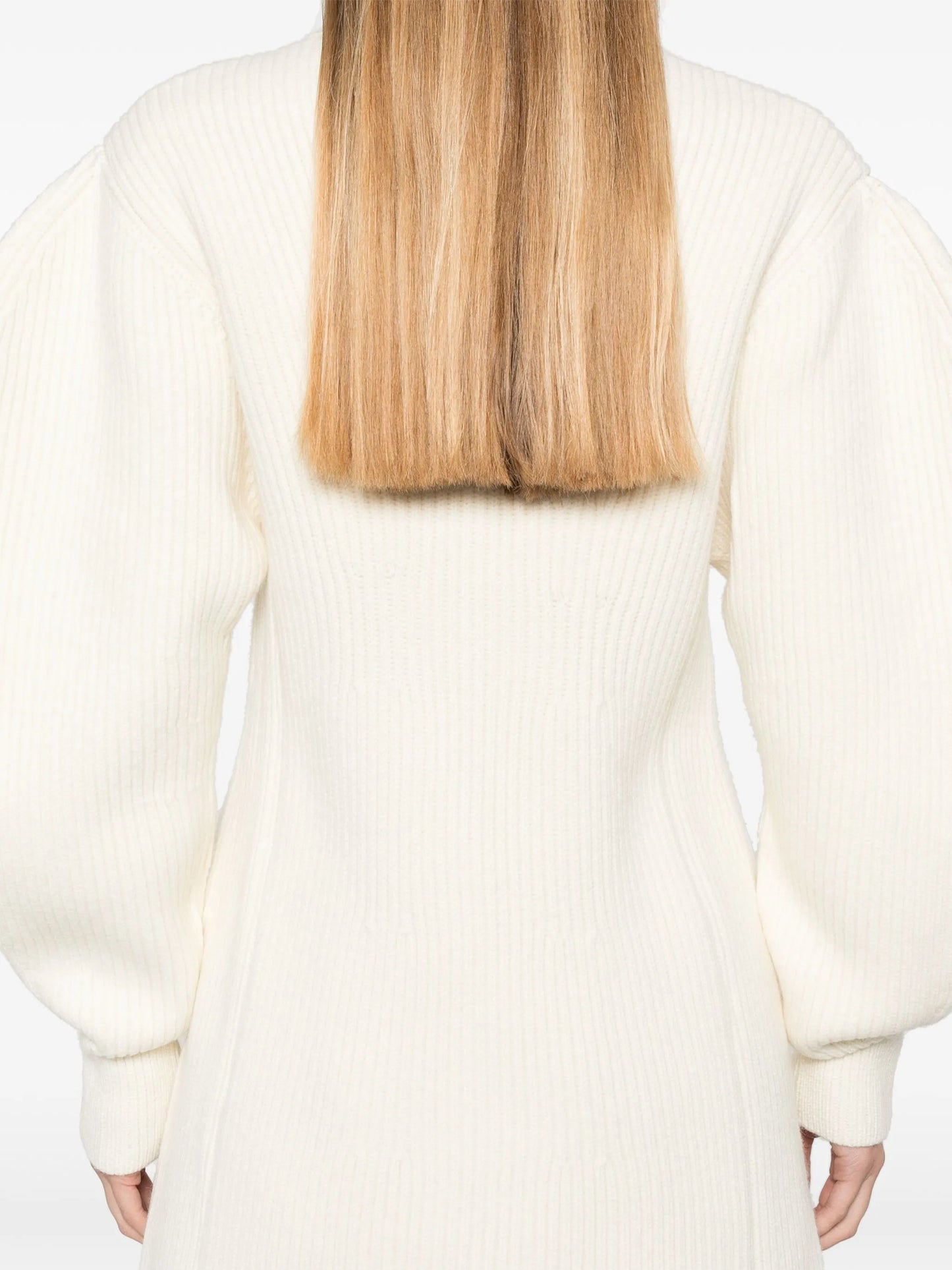 ribbed-knit cardigan