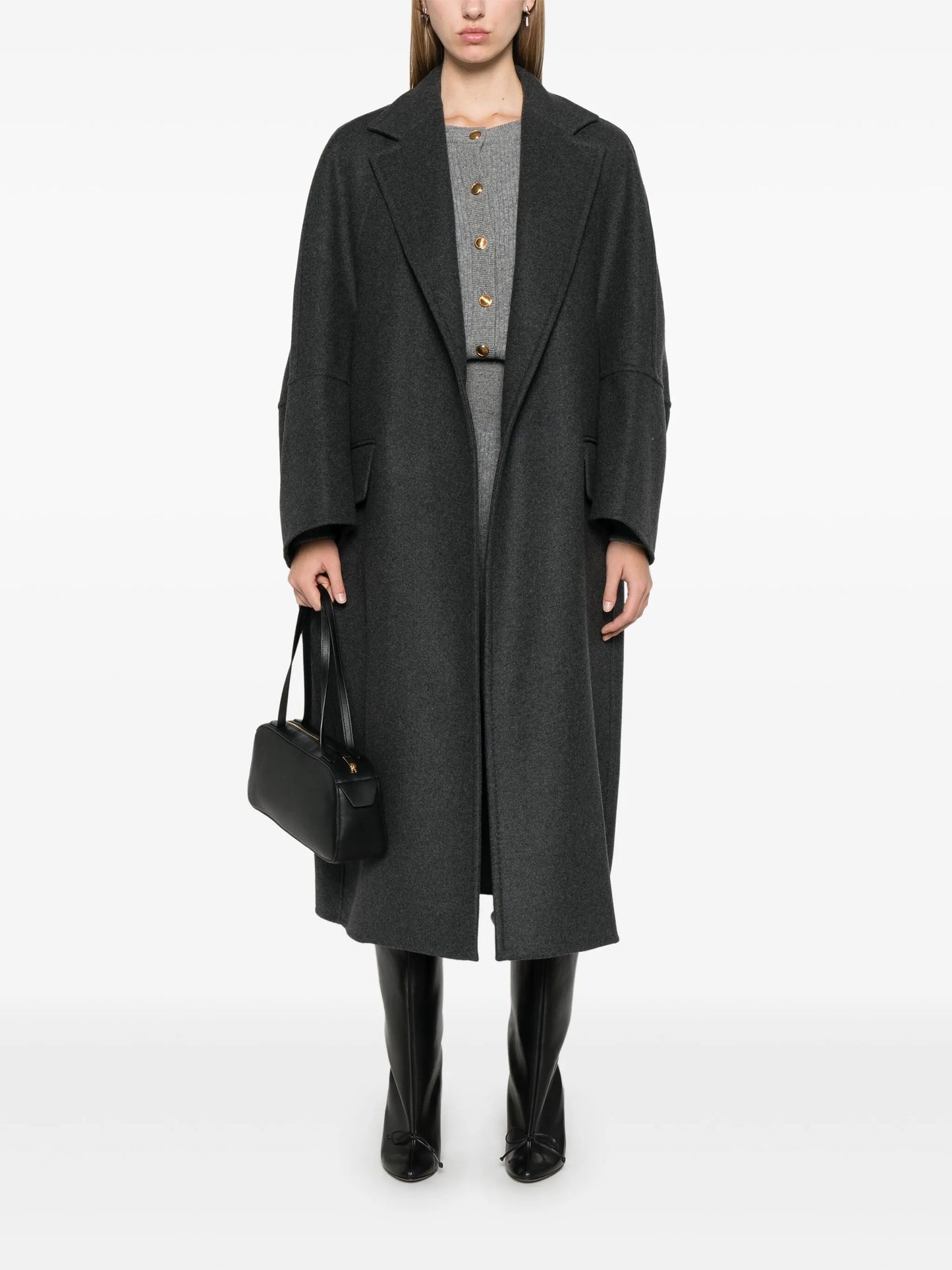 virgin wool-blend  coat
