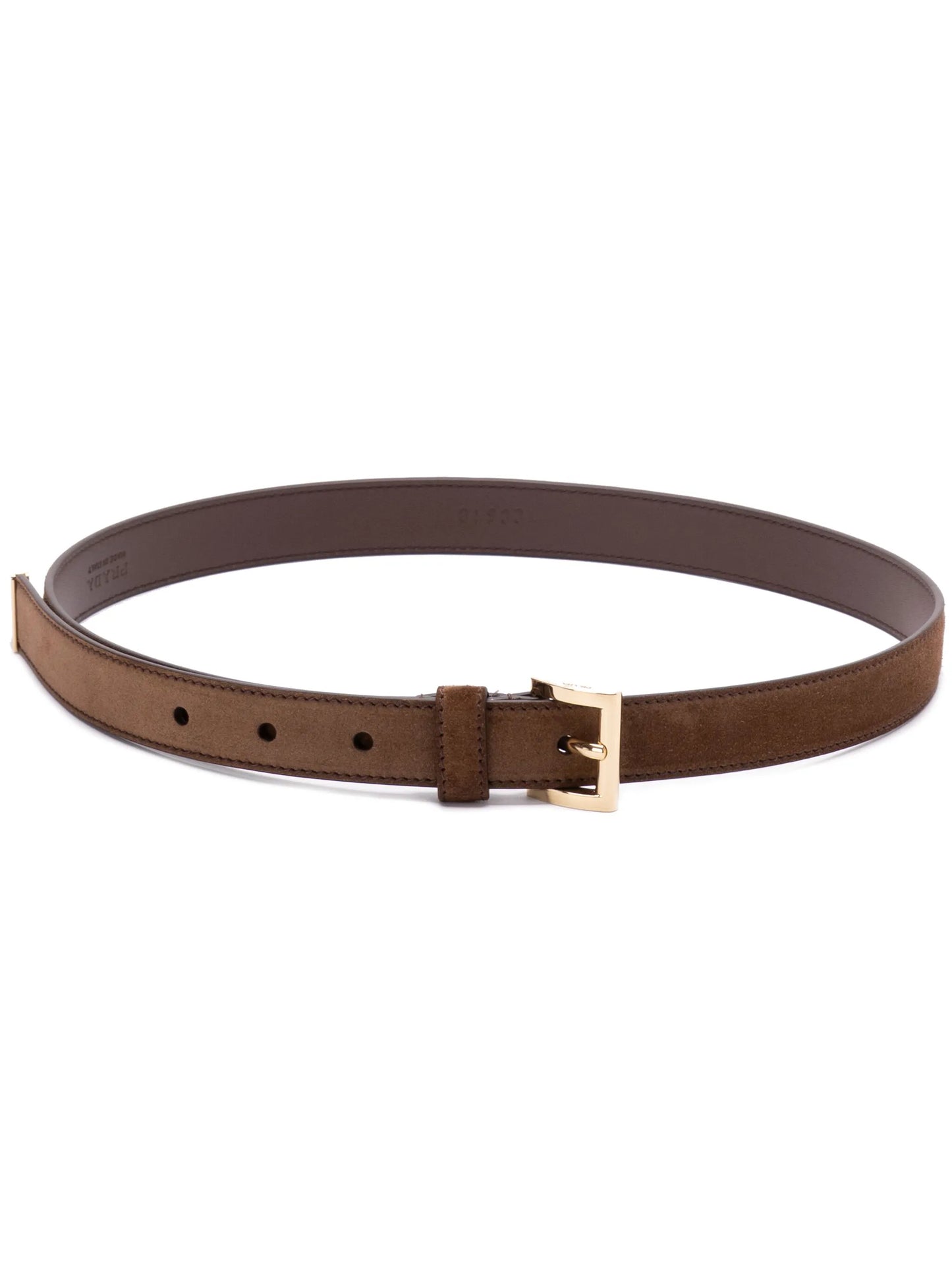 logo-buckle leather belt
