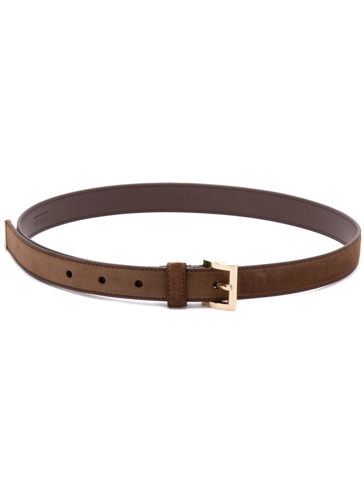 logo-buckle leather belt