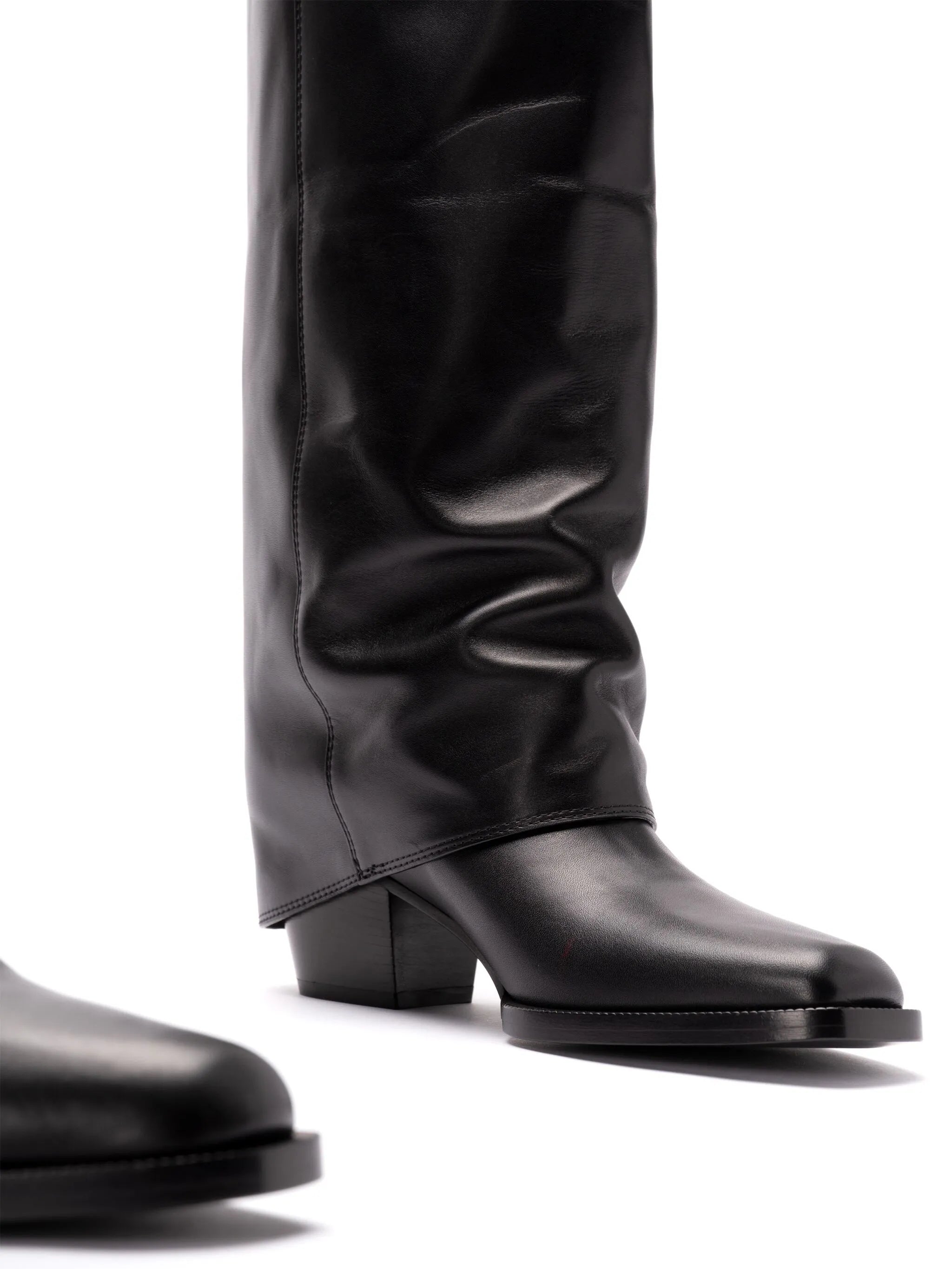 Show leather boots