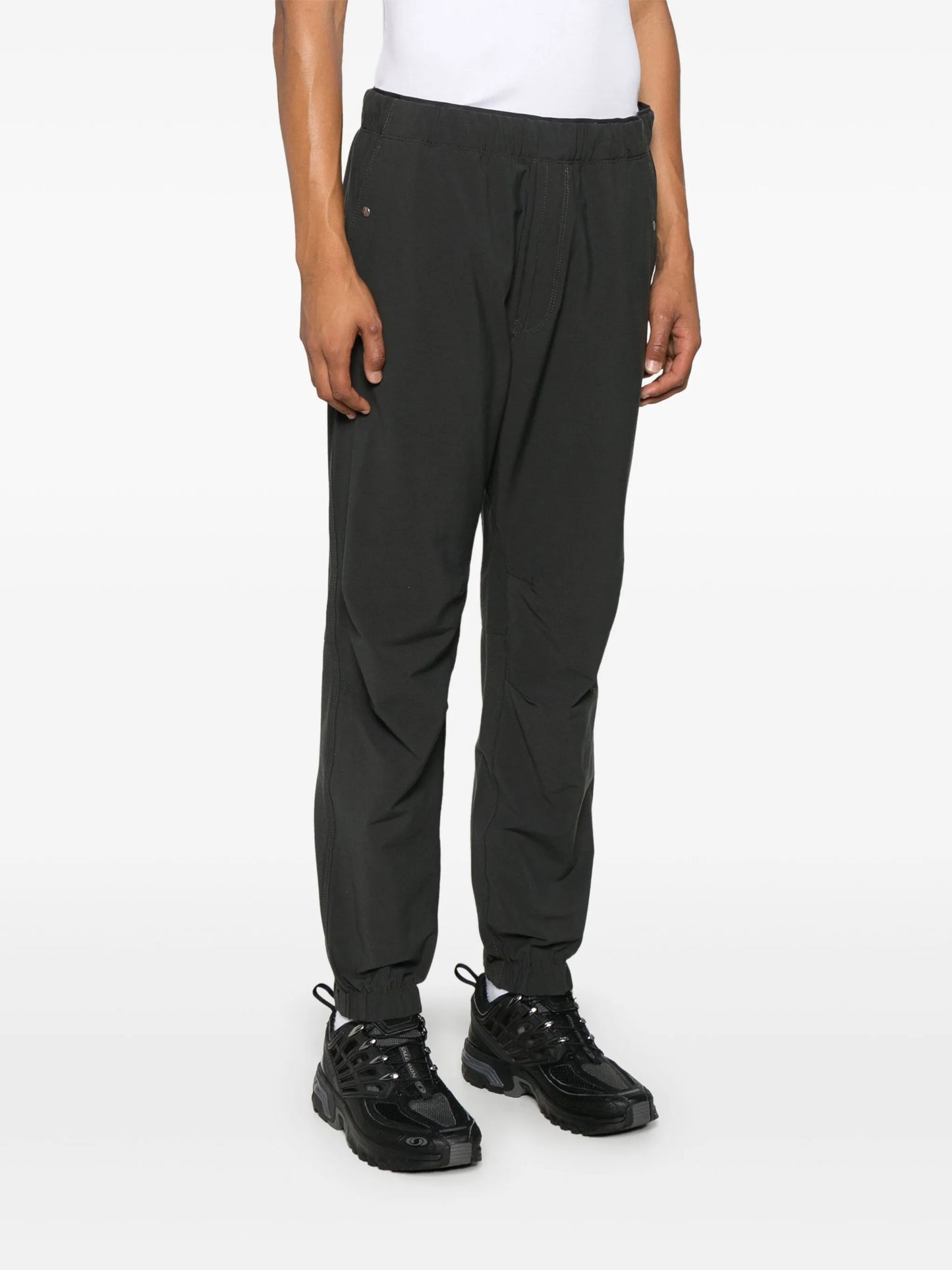 elasticated-ankle trousers