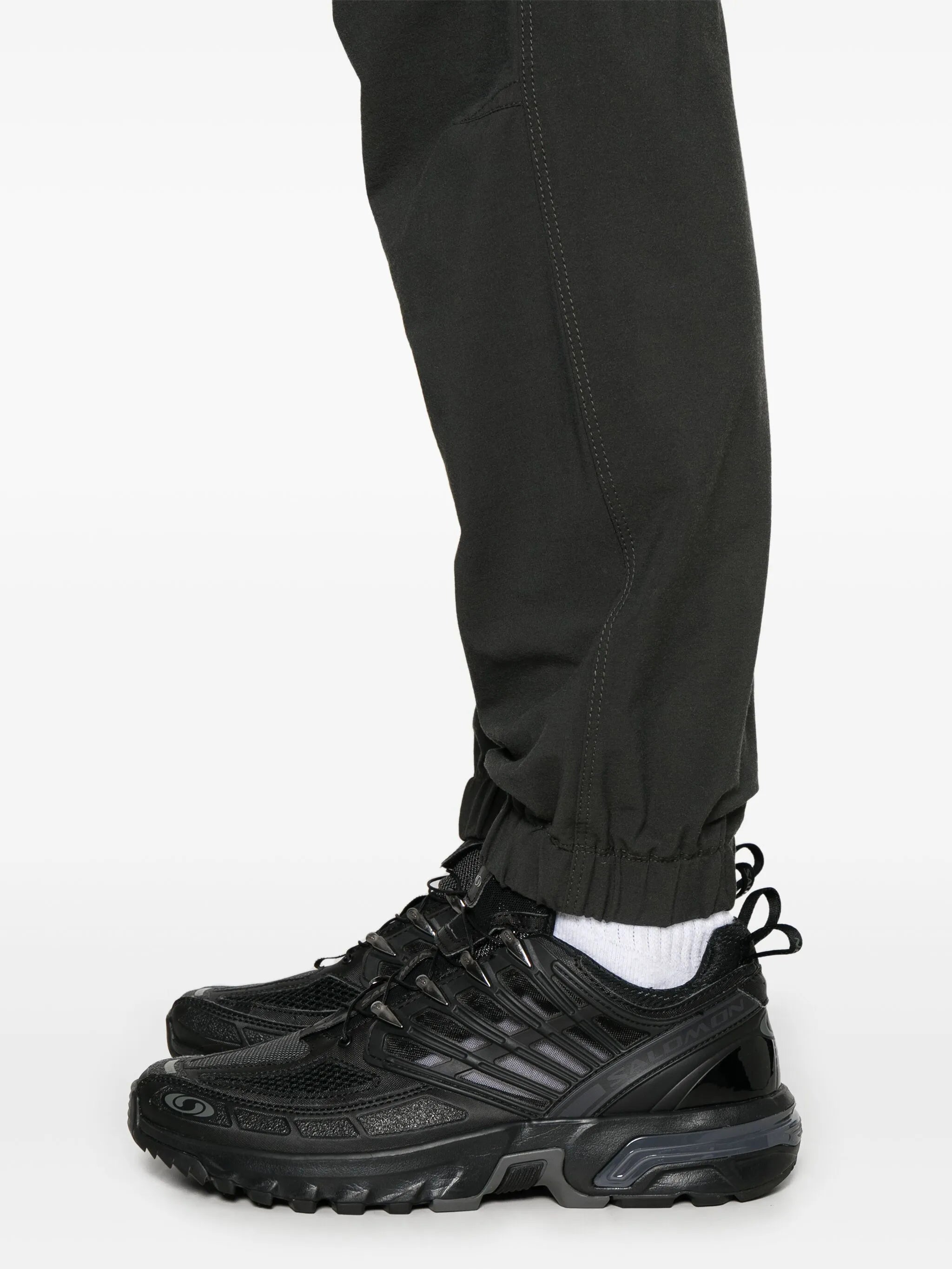elasticated-ankle trousers