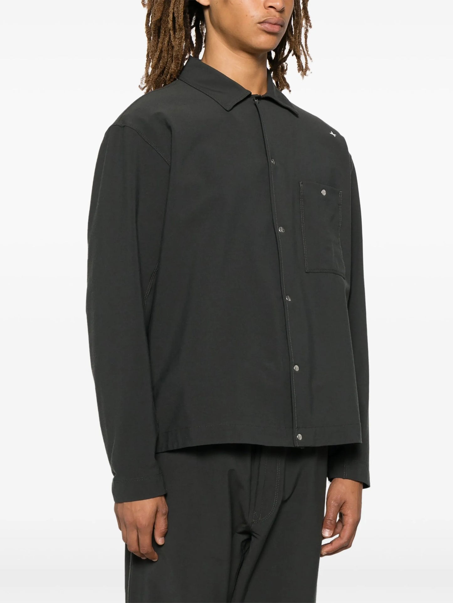 press-stud overshirt