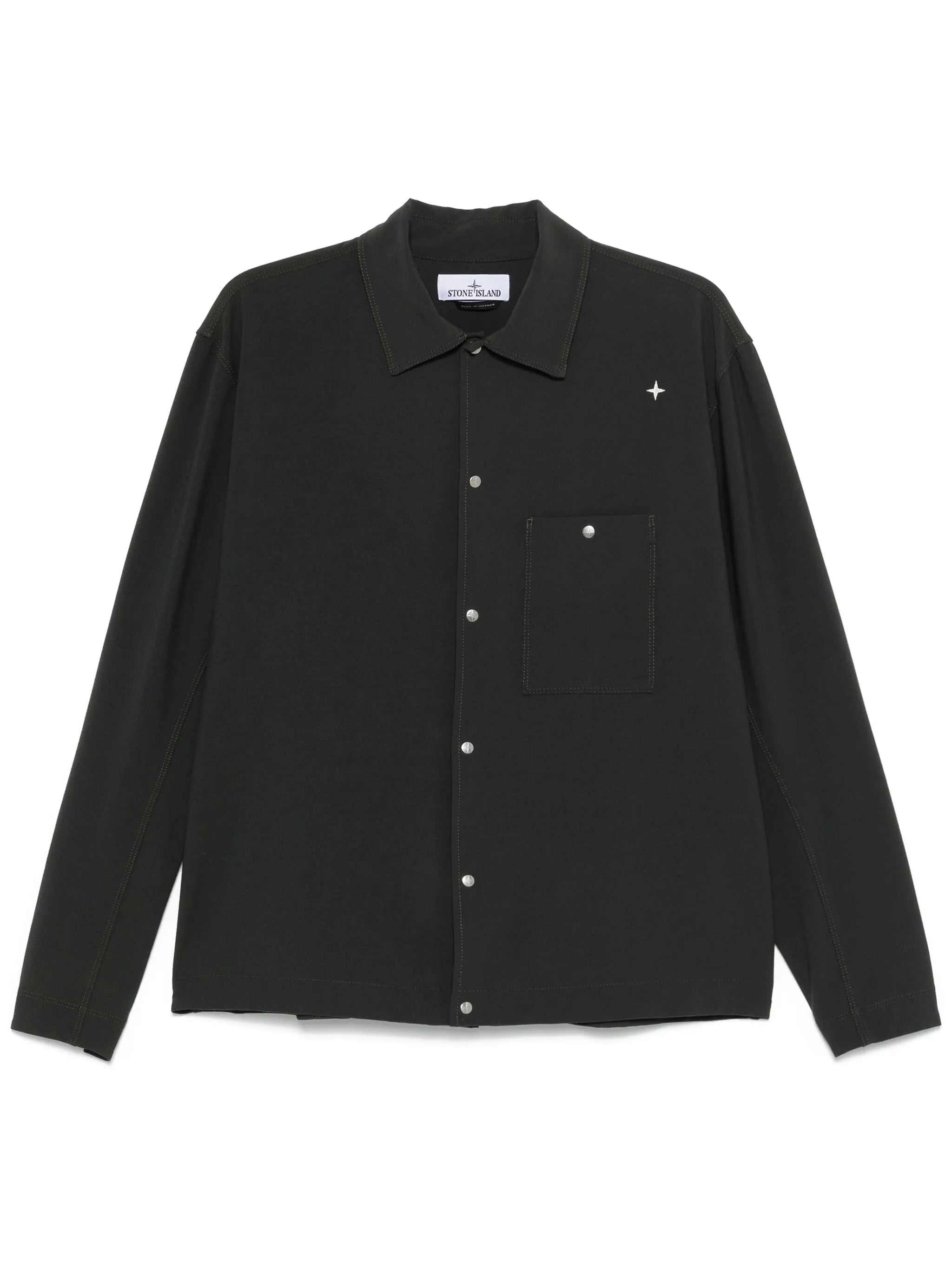 press-stud overshirt