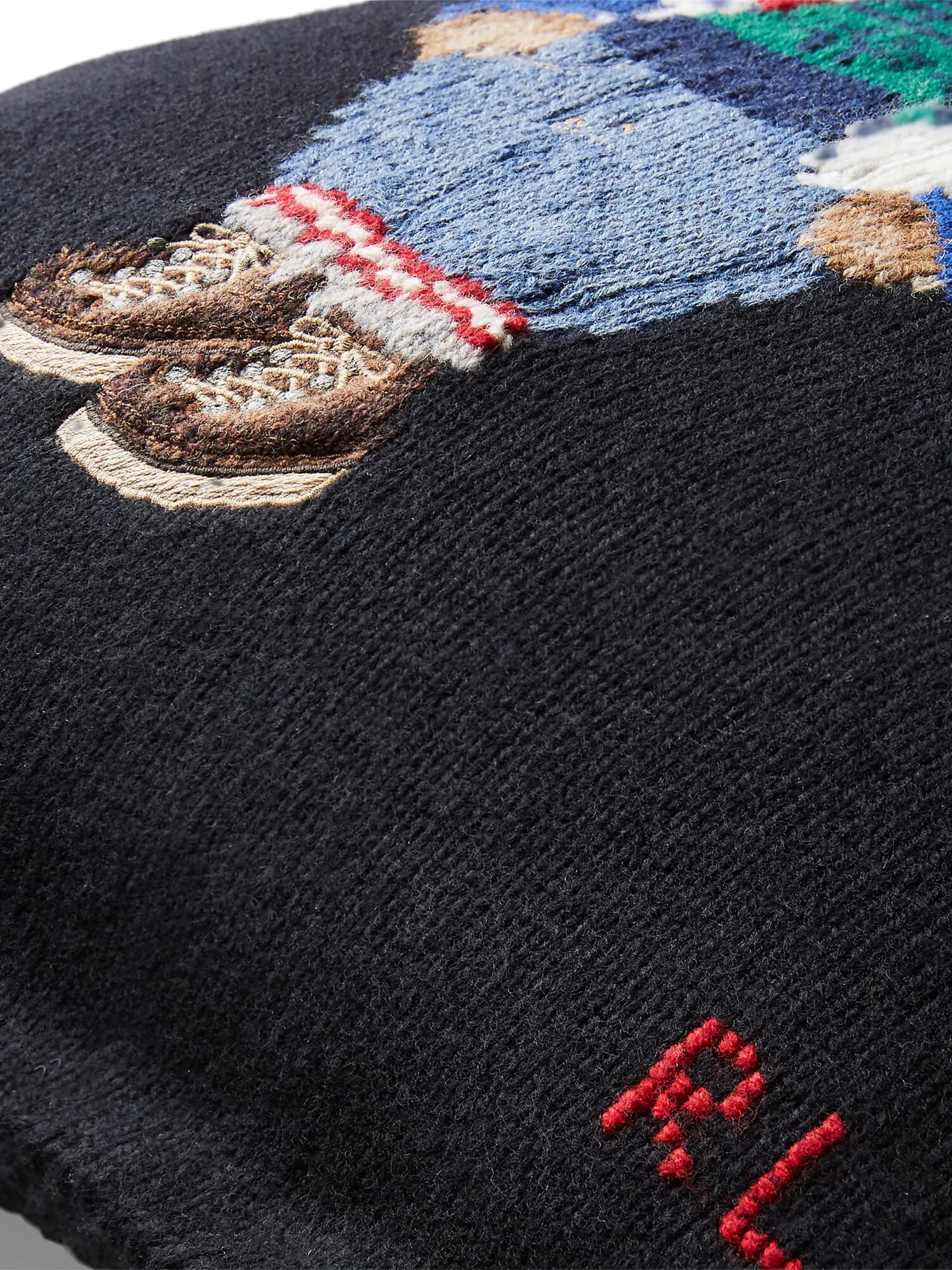 Polo Bear wool cushion