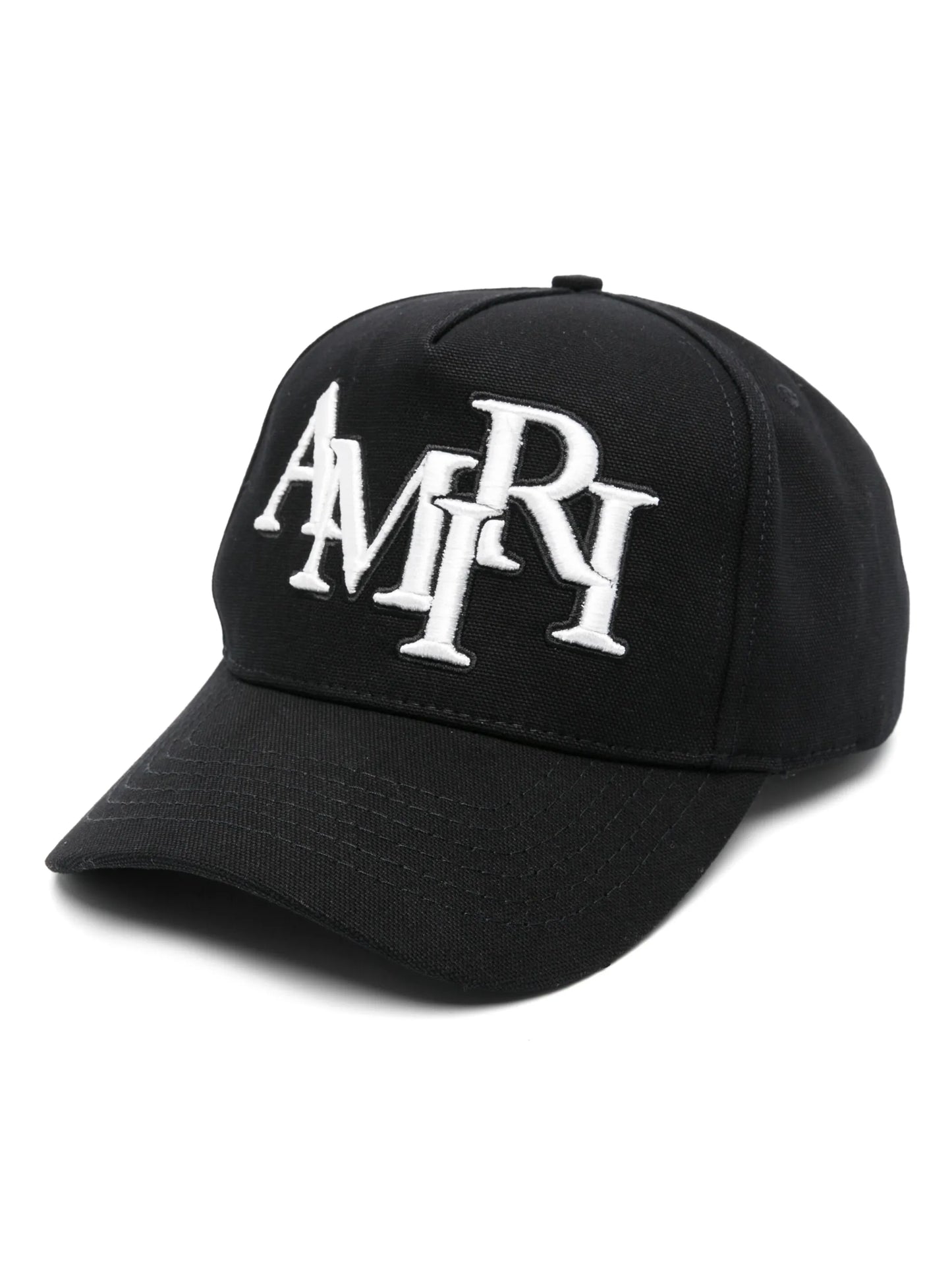 Staggered-logo cap