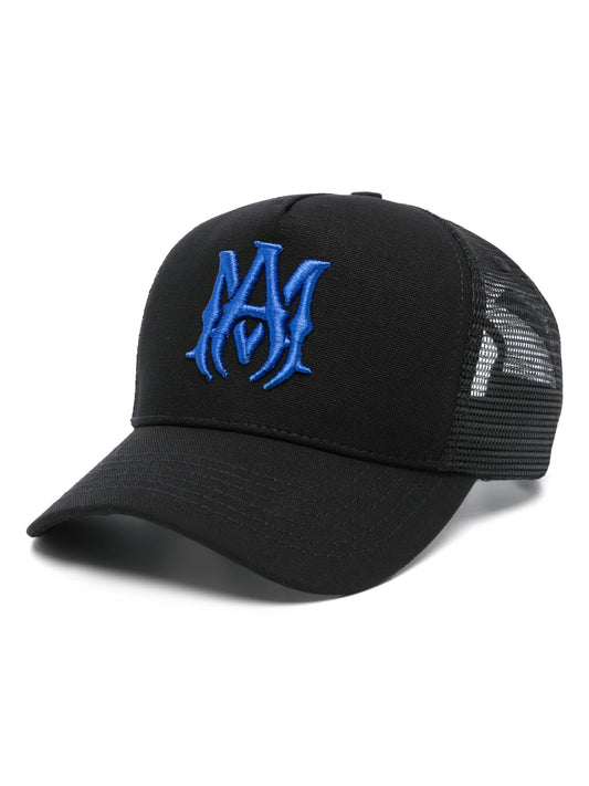 logo-embroidered trucker cap