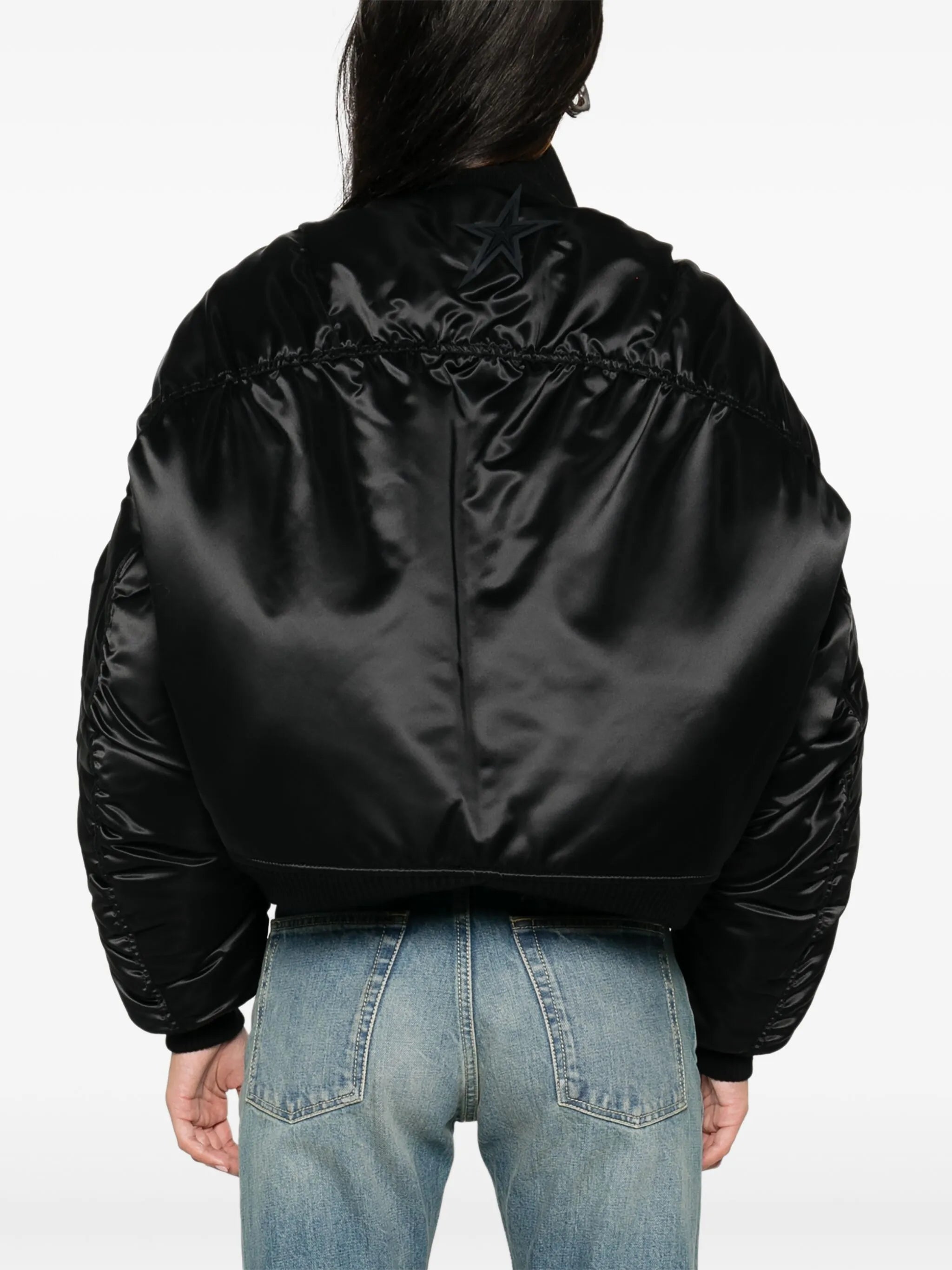 satin bomber jacket