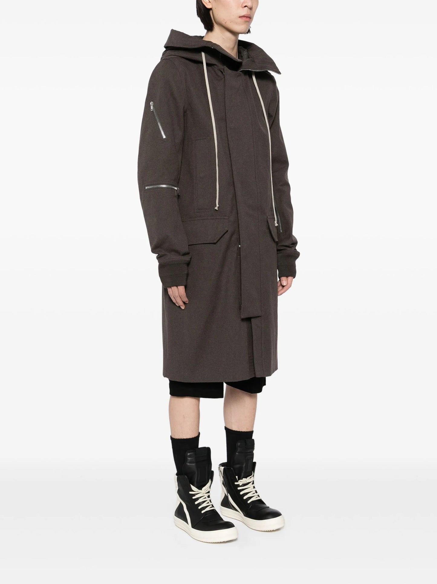 hooded coat