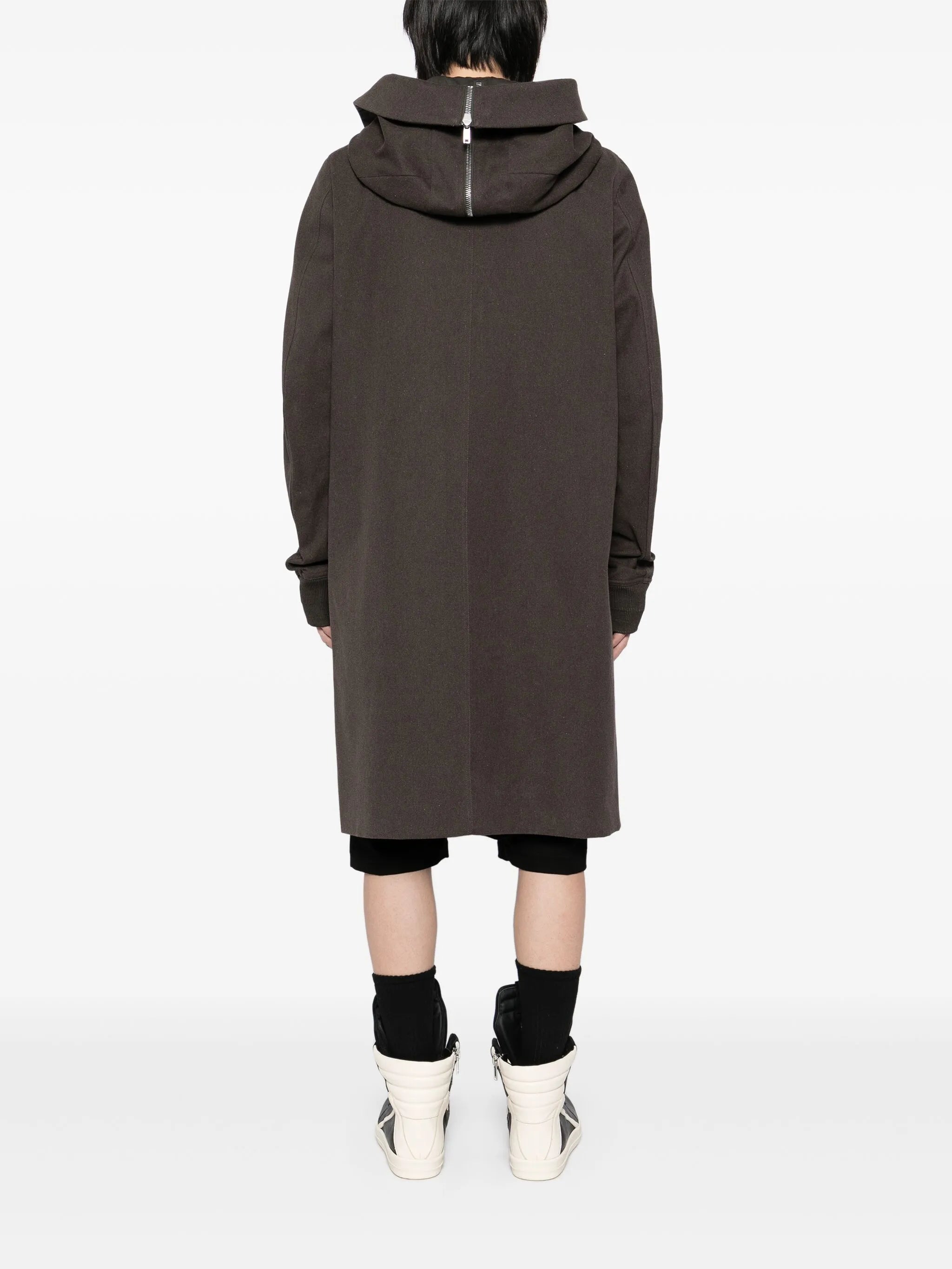 hooded coat