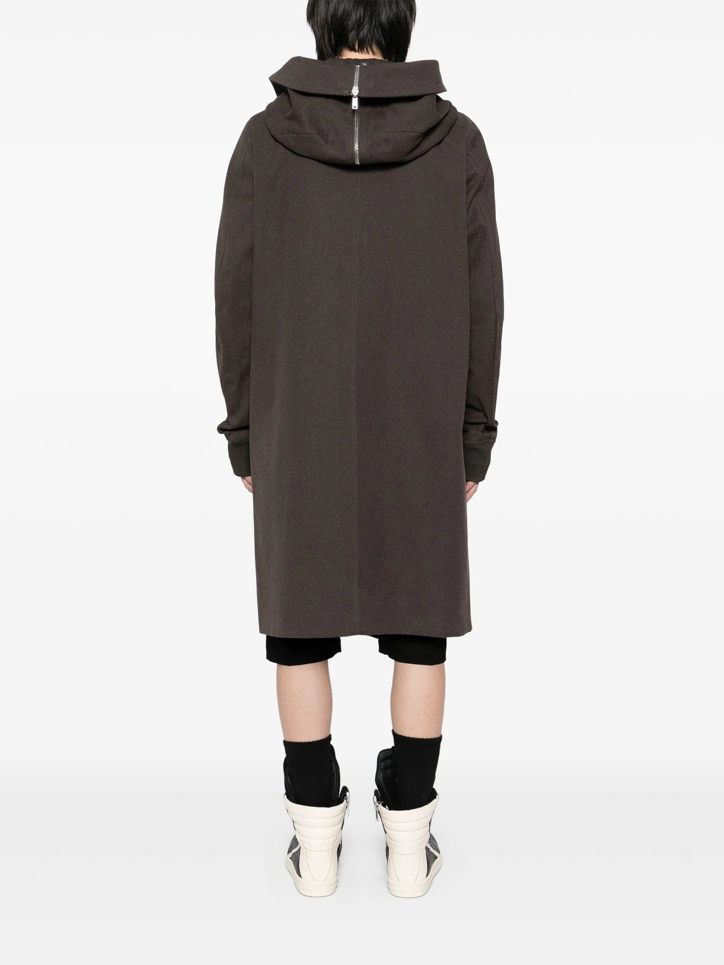 hooded coat