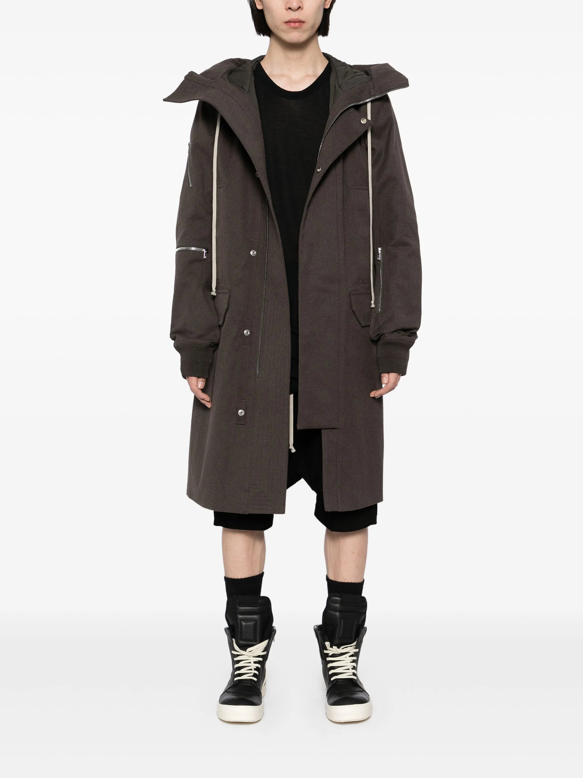 hooded coat