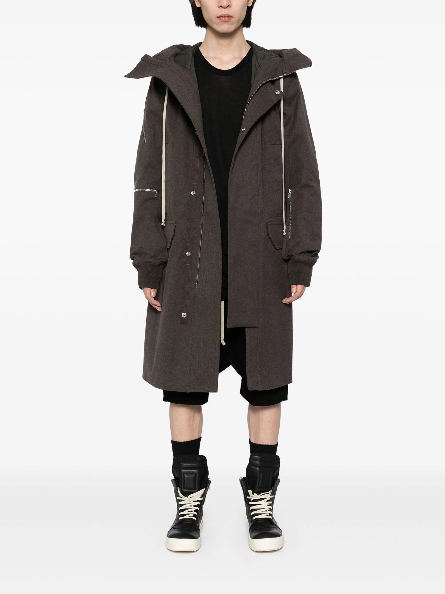 hooded coat