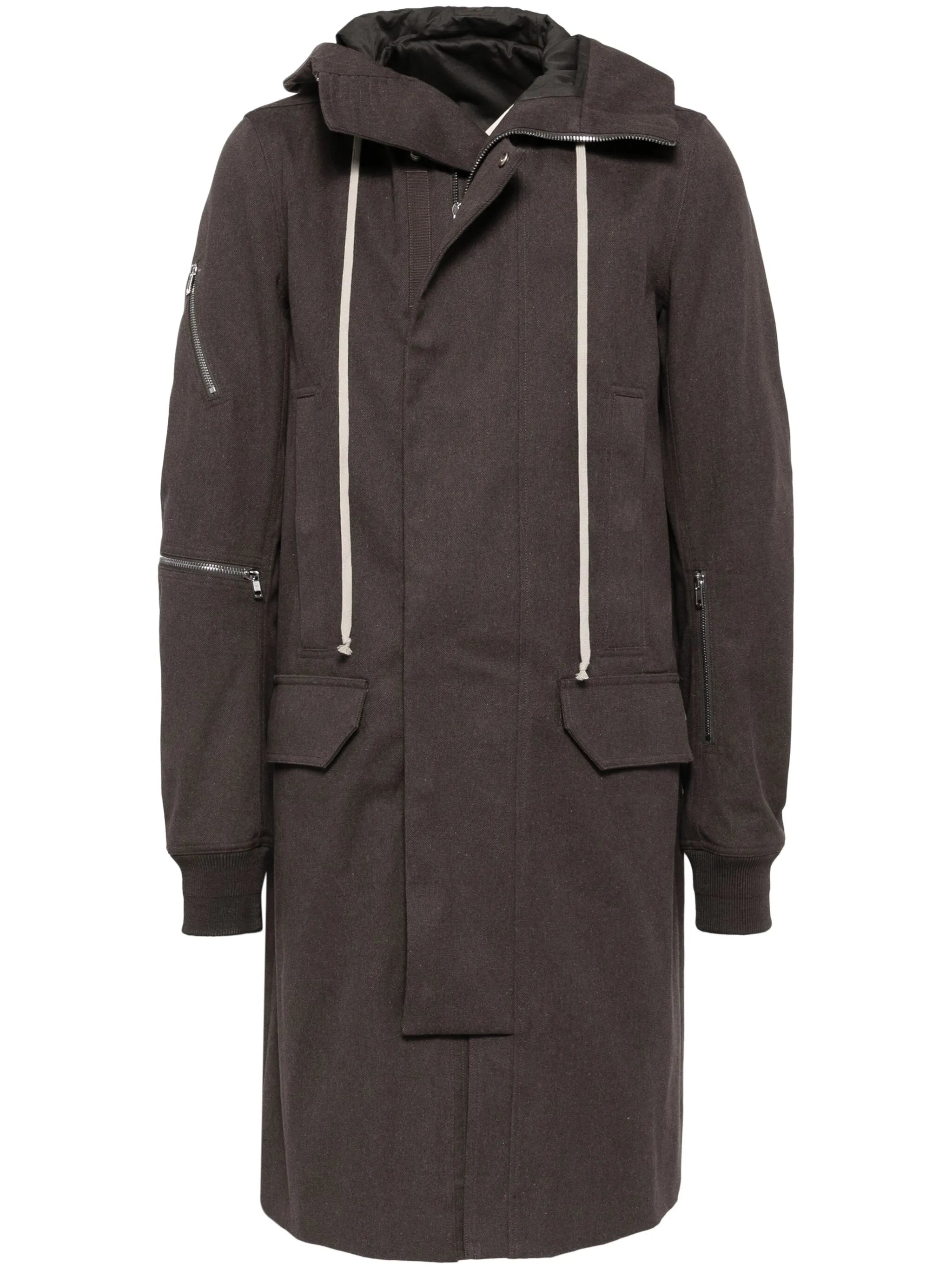 hooded coat