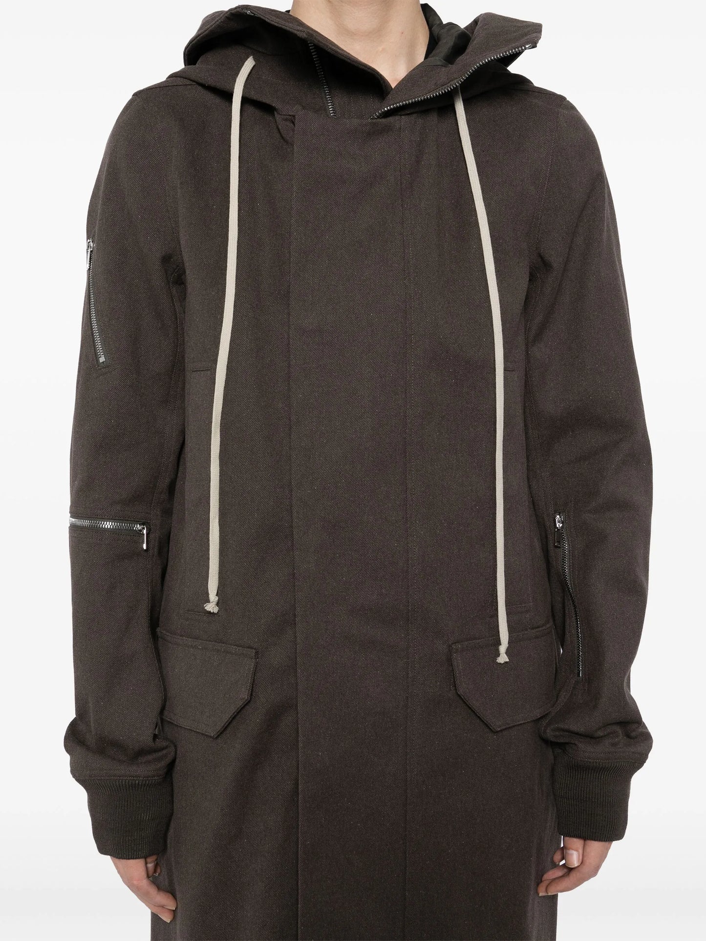 hooded coat