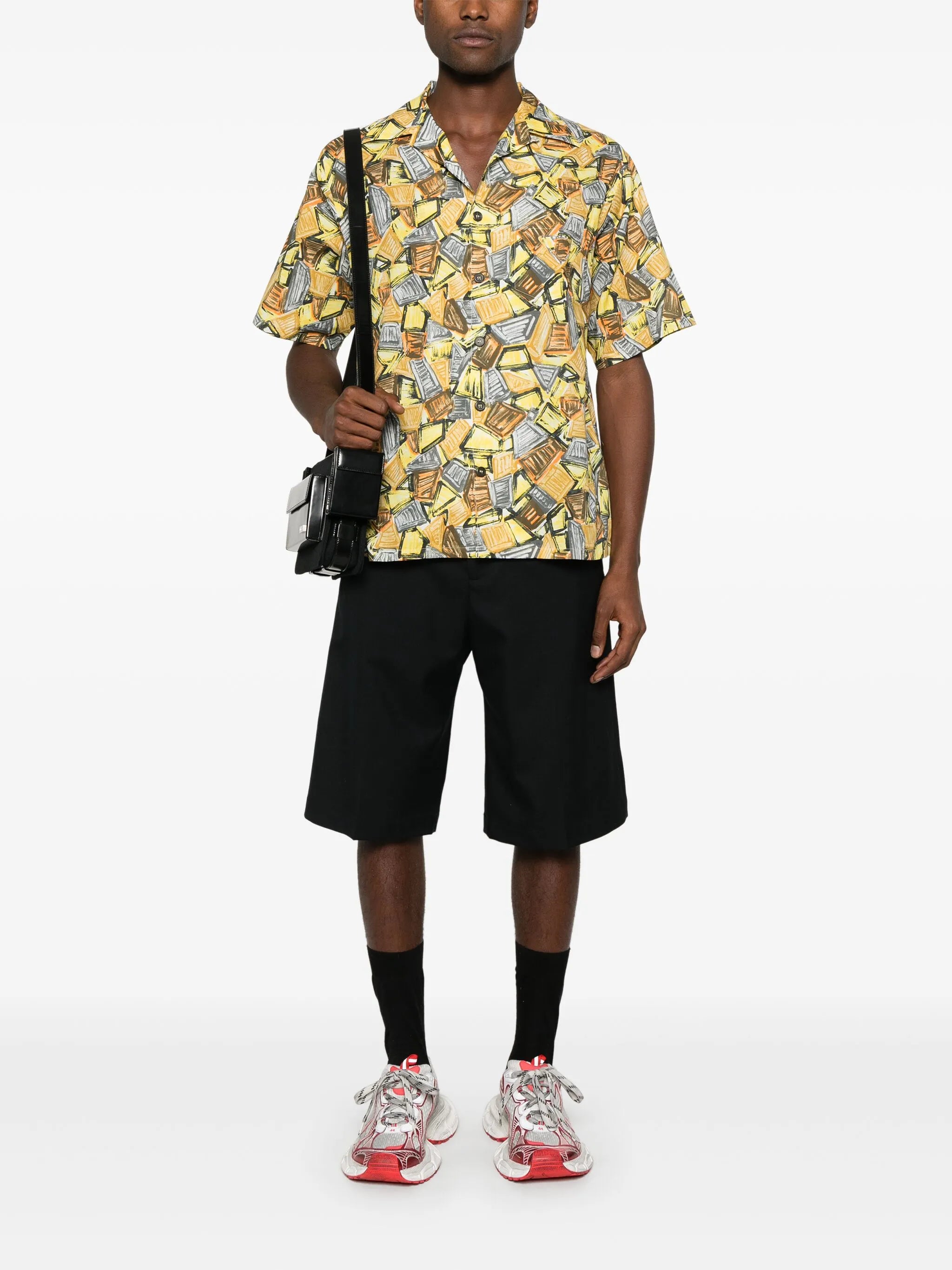 illustration-print shirt