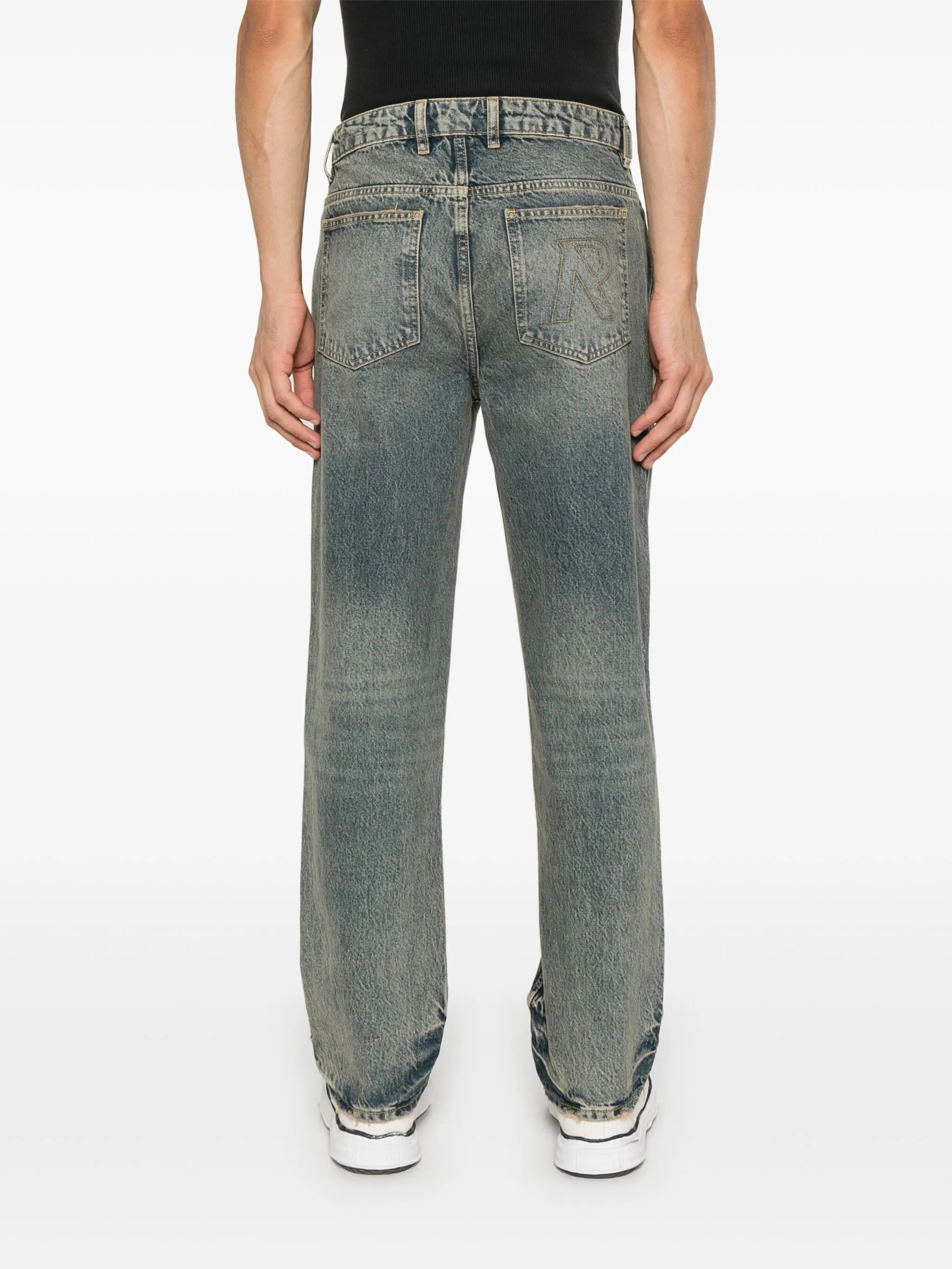 straight-leg jeans