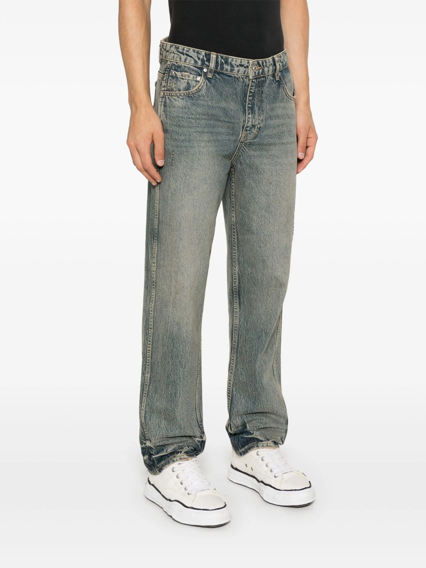 straight-leg jeans