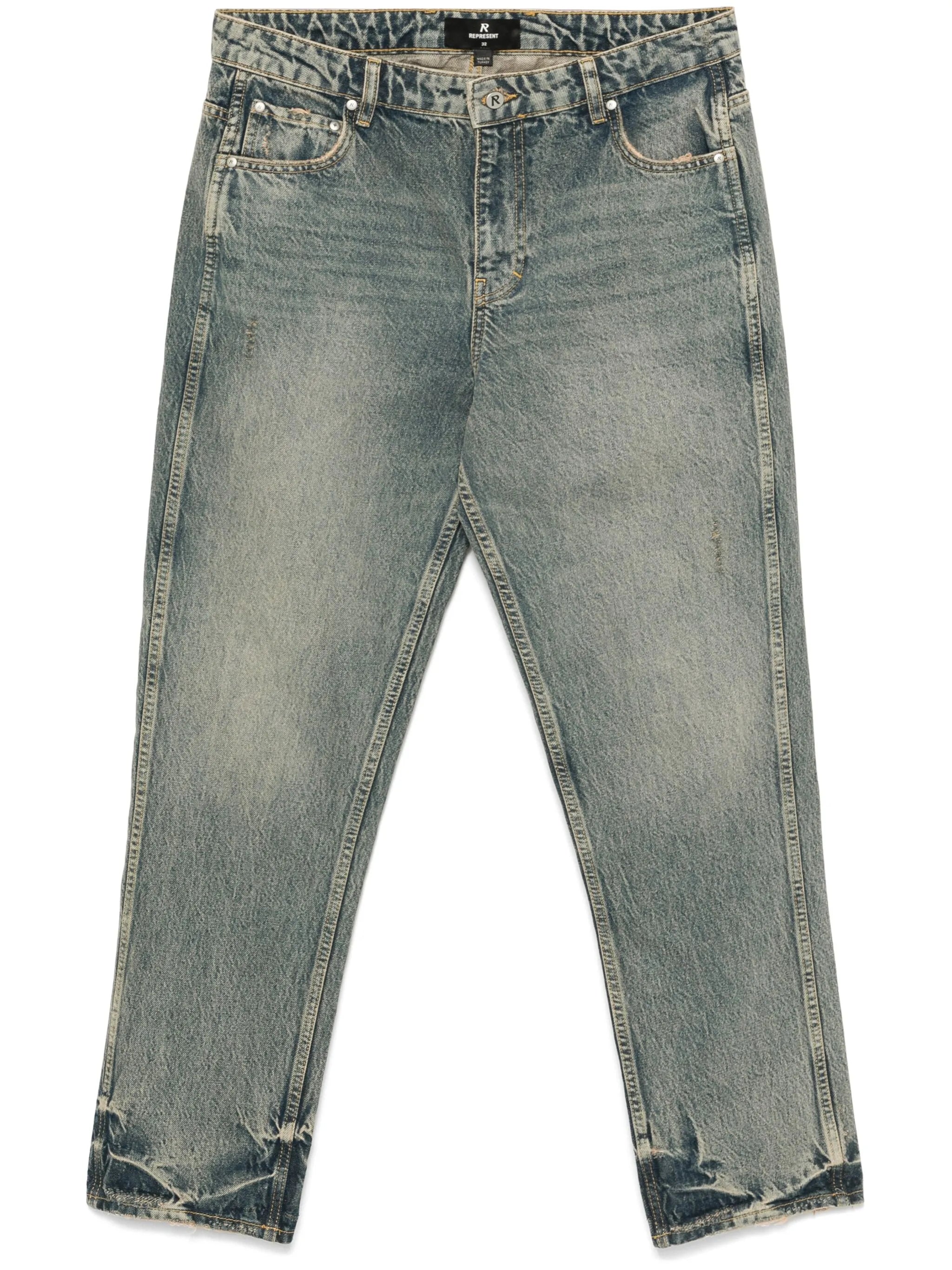 straight-leg jeans