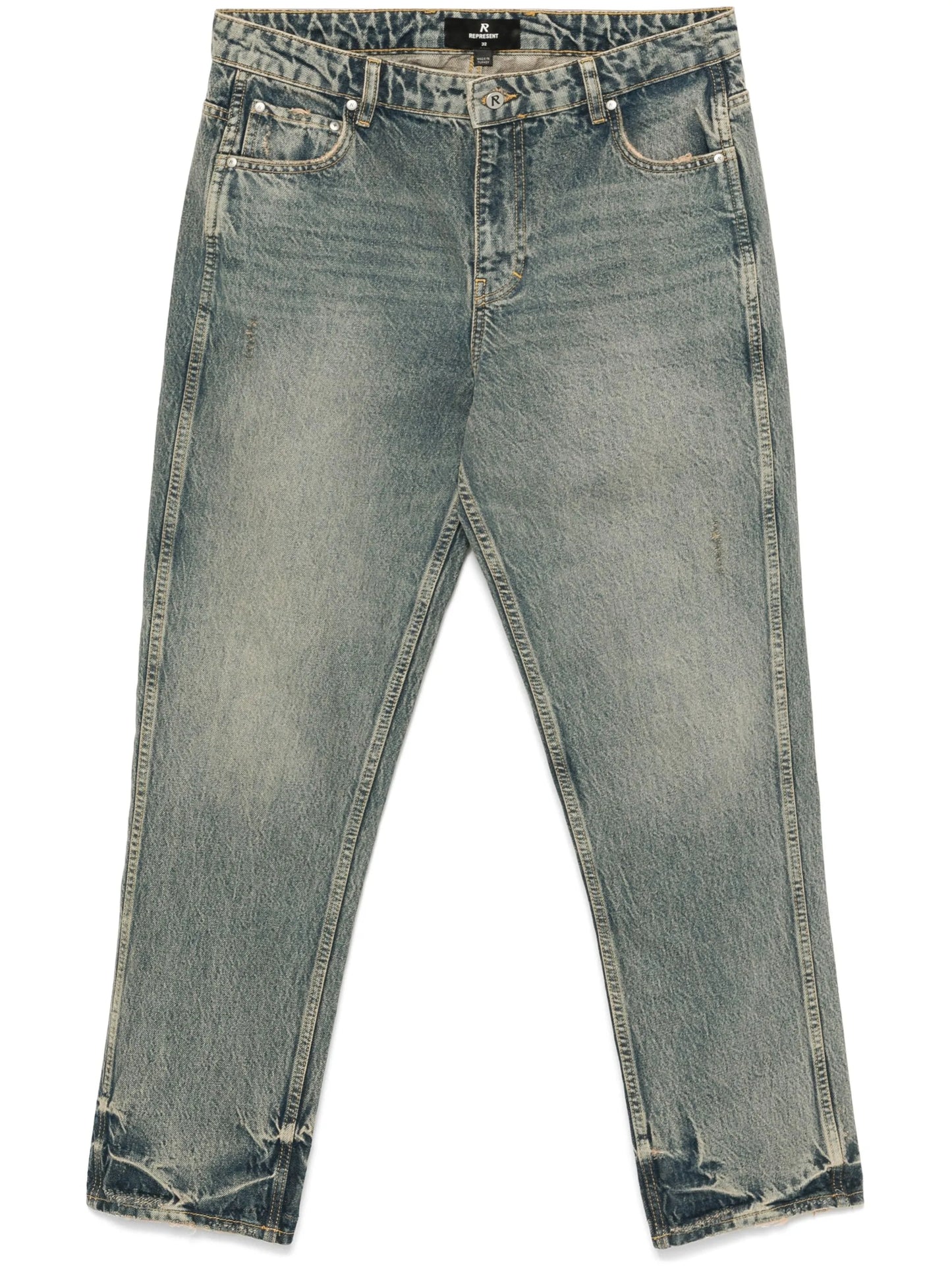 straight-leg jeans