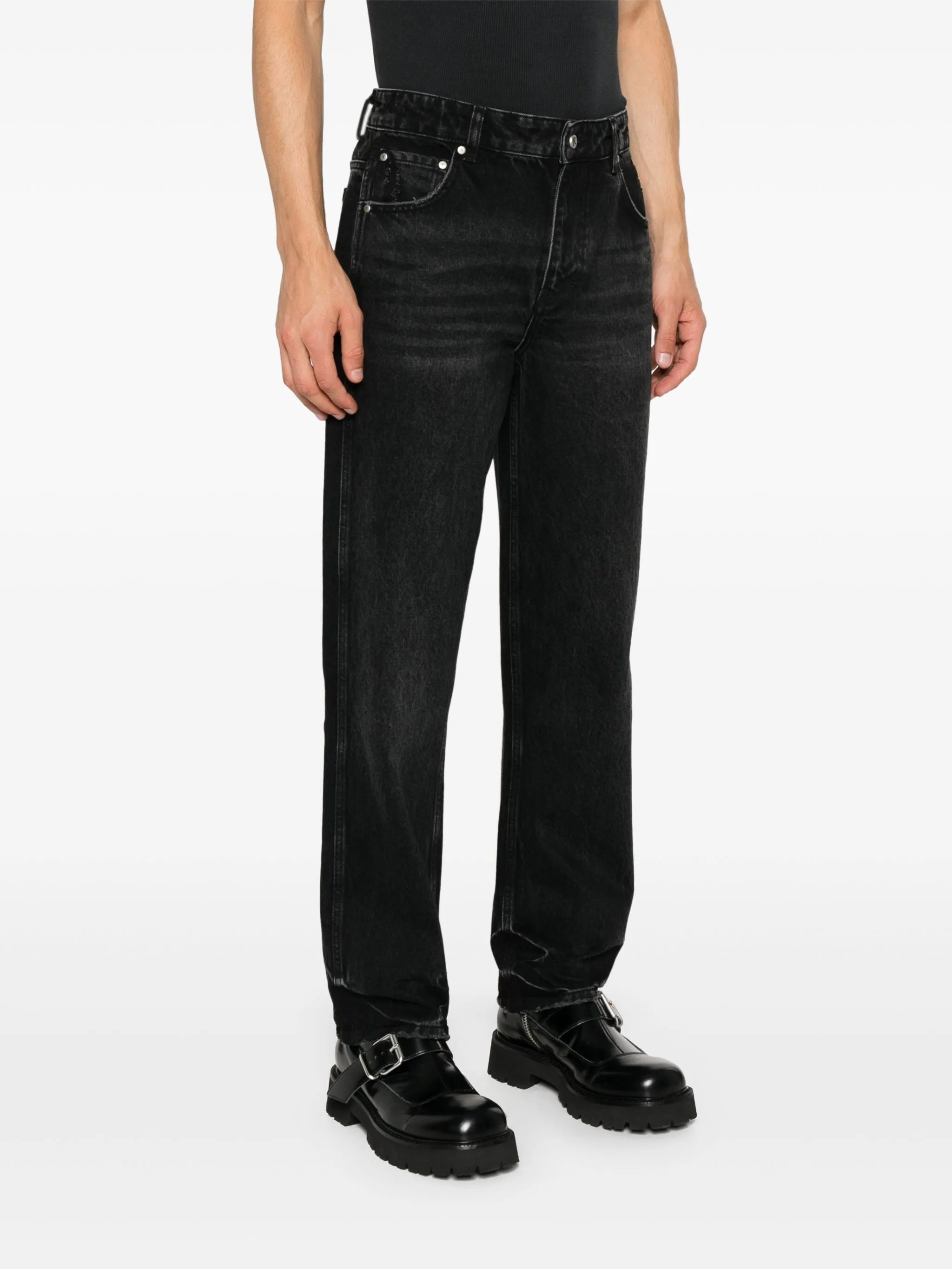 R2 straight-leg jeans