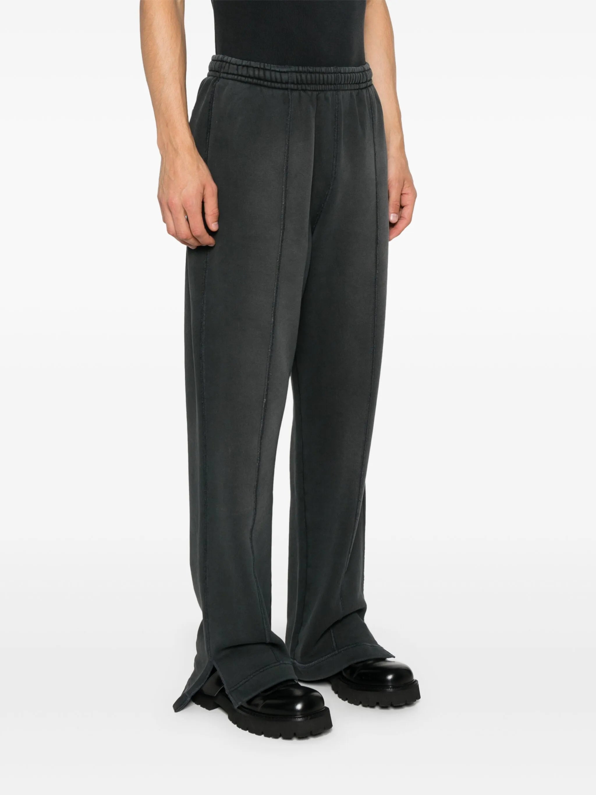 seam-detail track pants