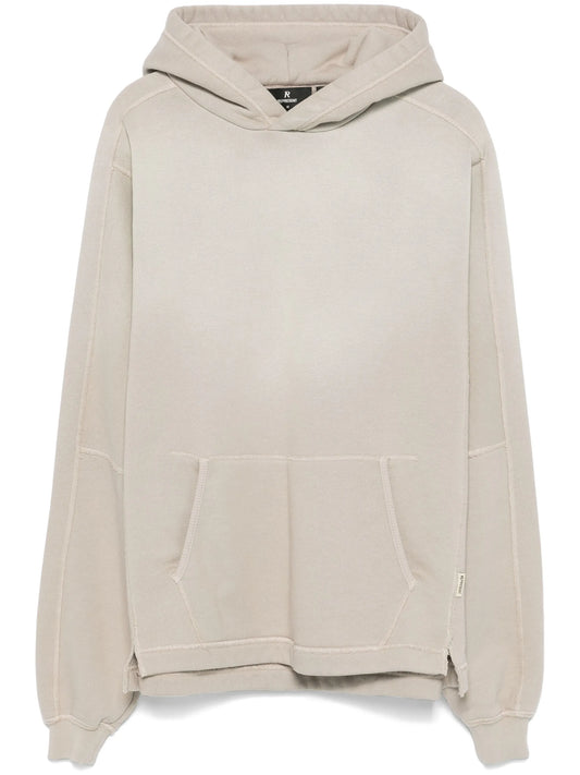 seam-detail hoodie