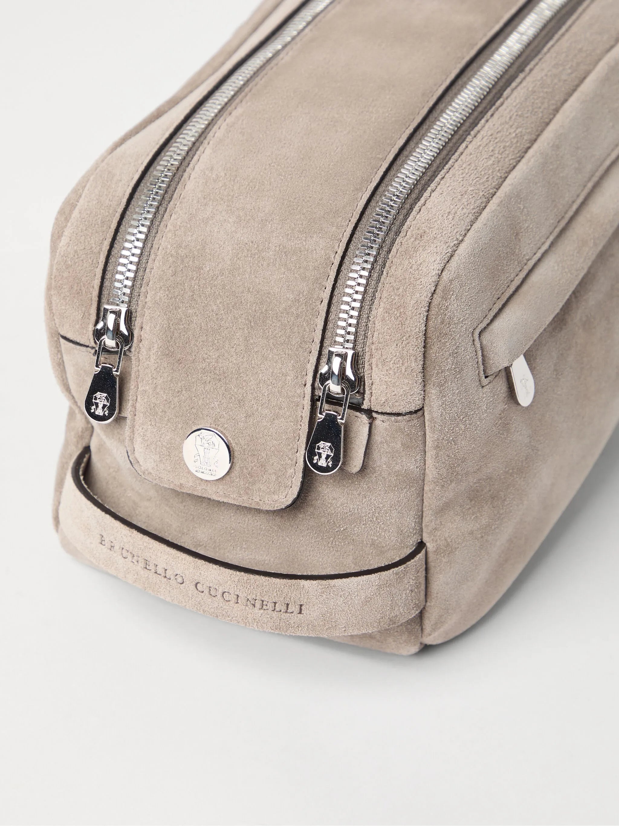 double-zippered wash bag