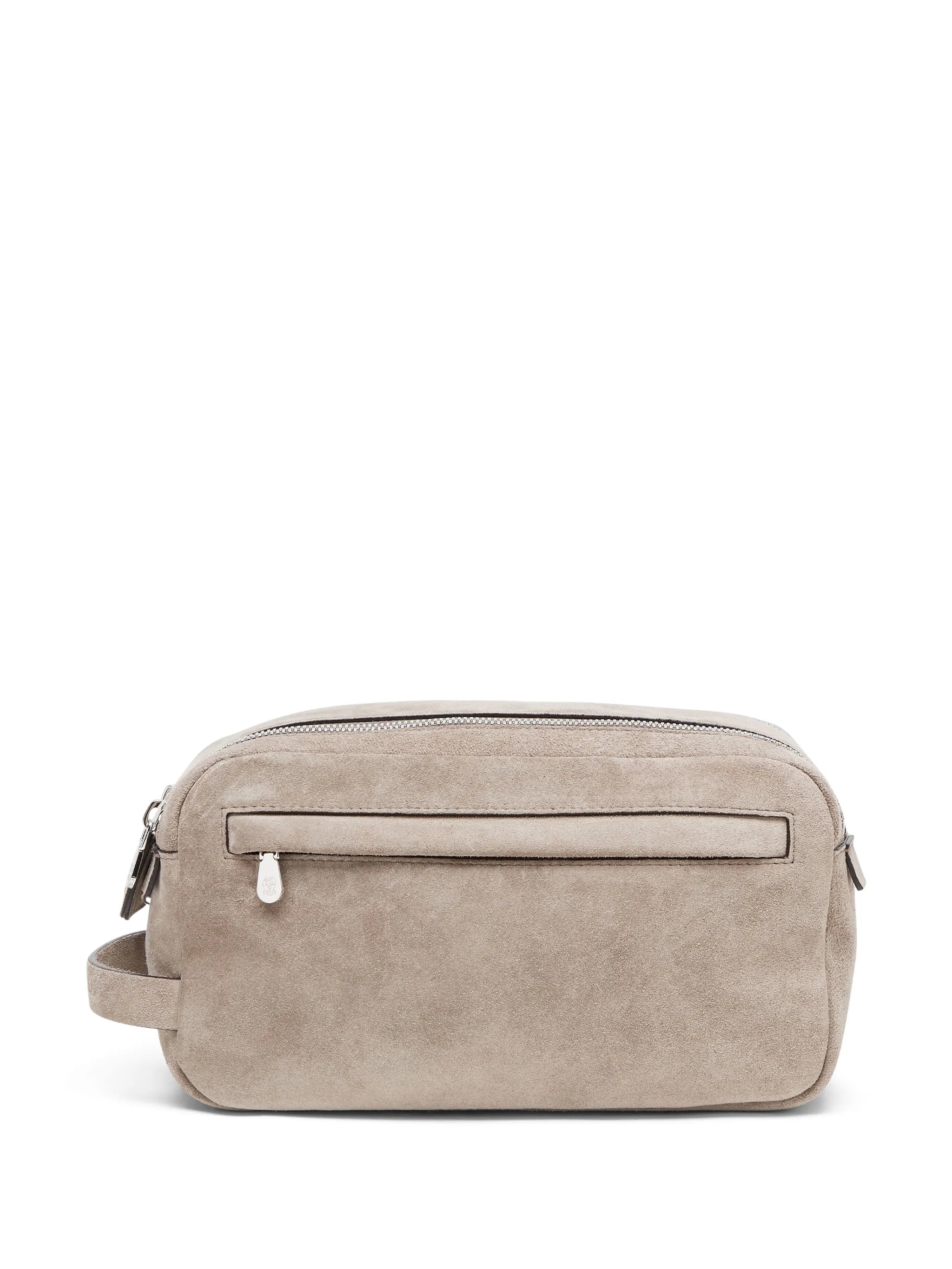 double-zippered wash bag