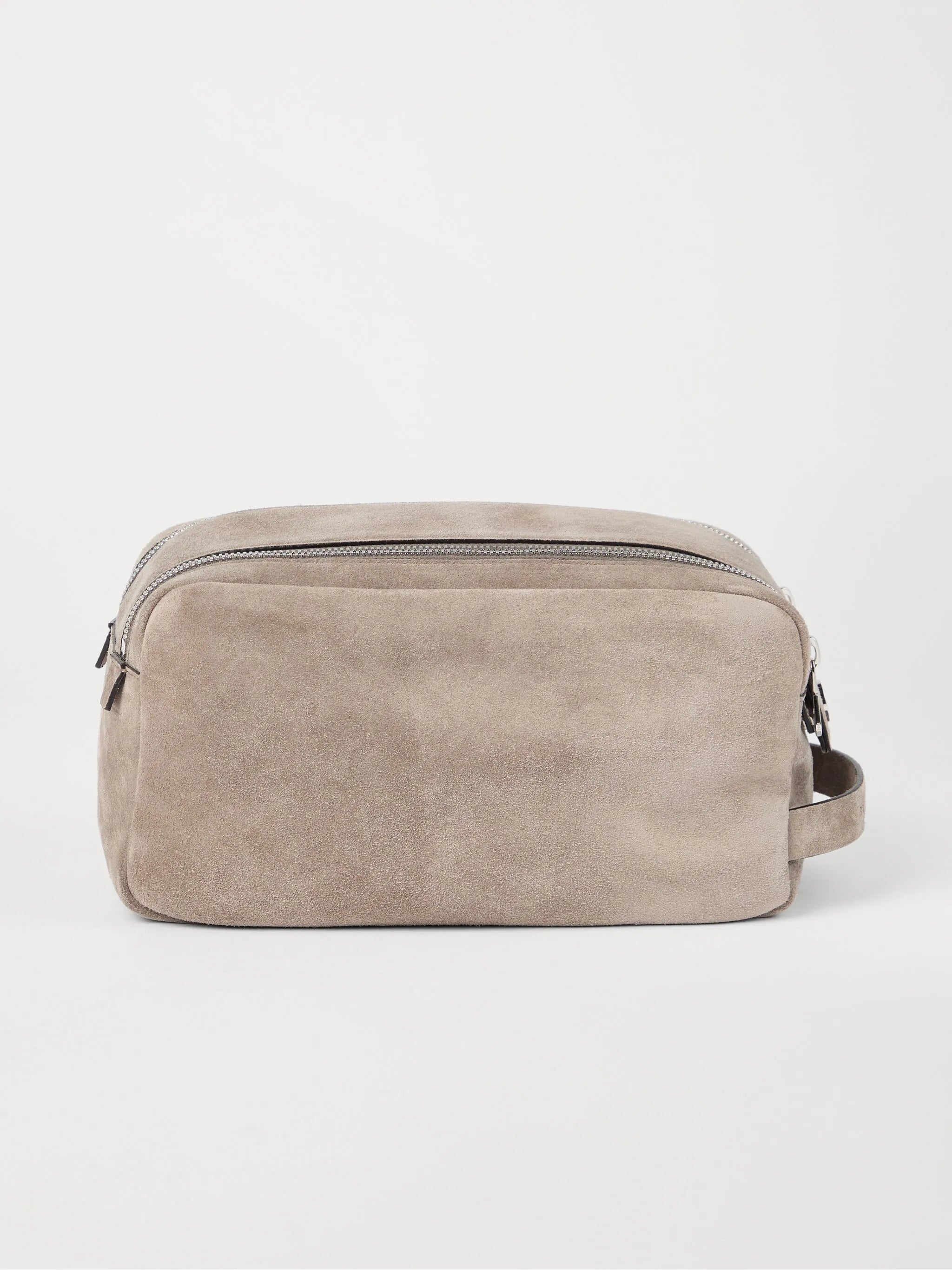 double-zippered wash bag