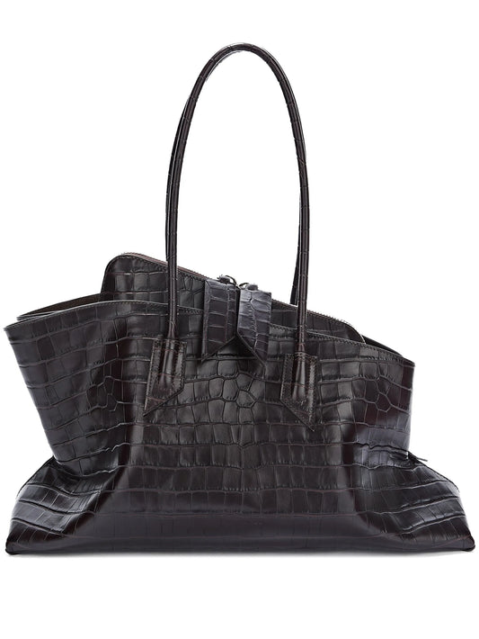 medium La Passeggiata crocodile-effect leather tote bag