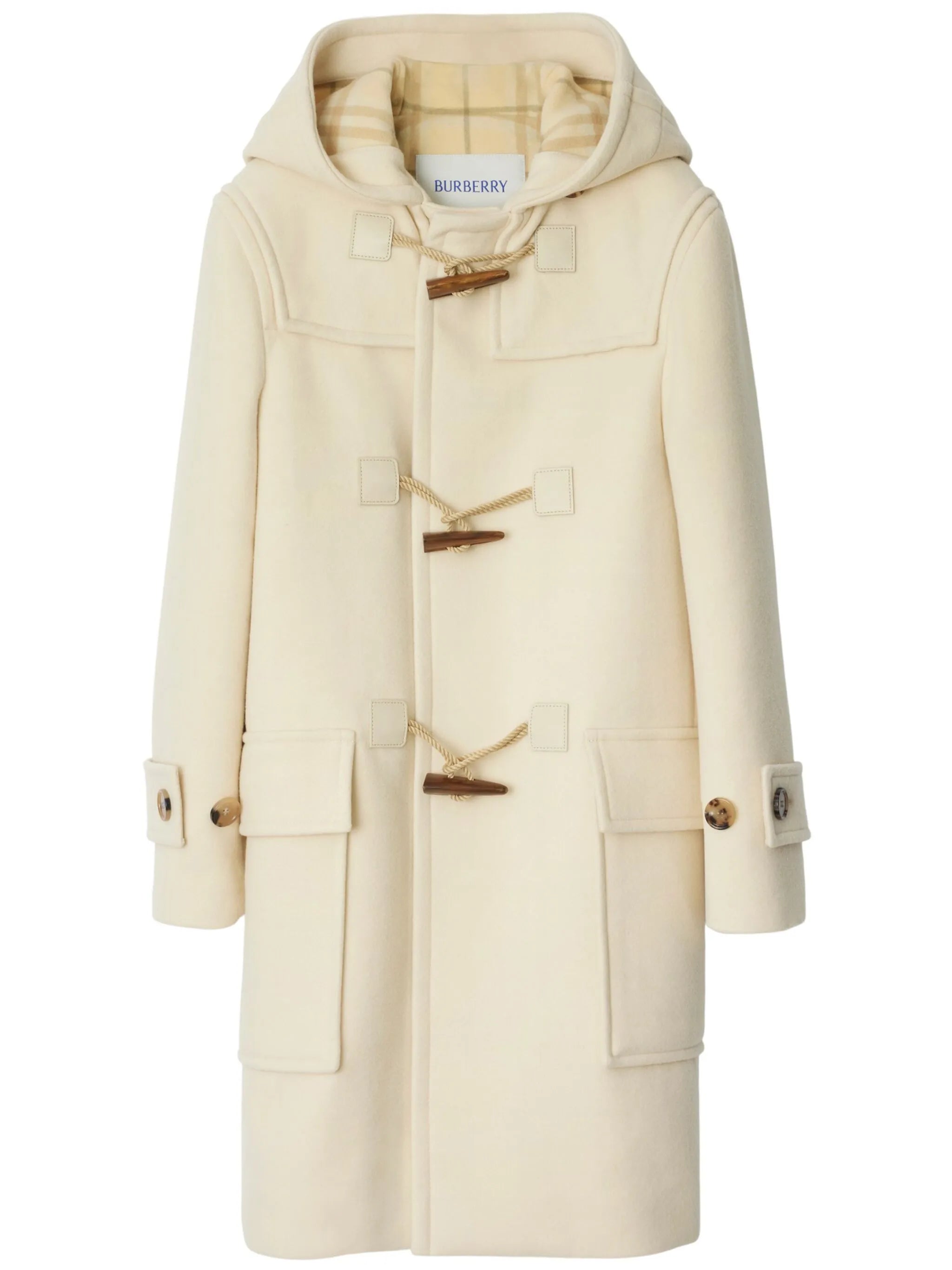 hooded duffle coat