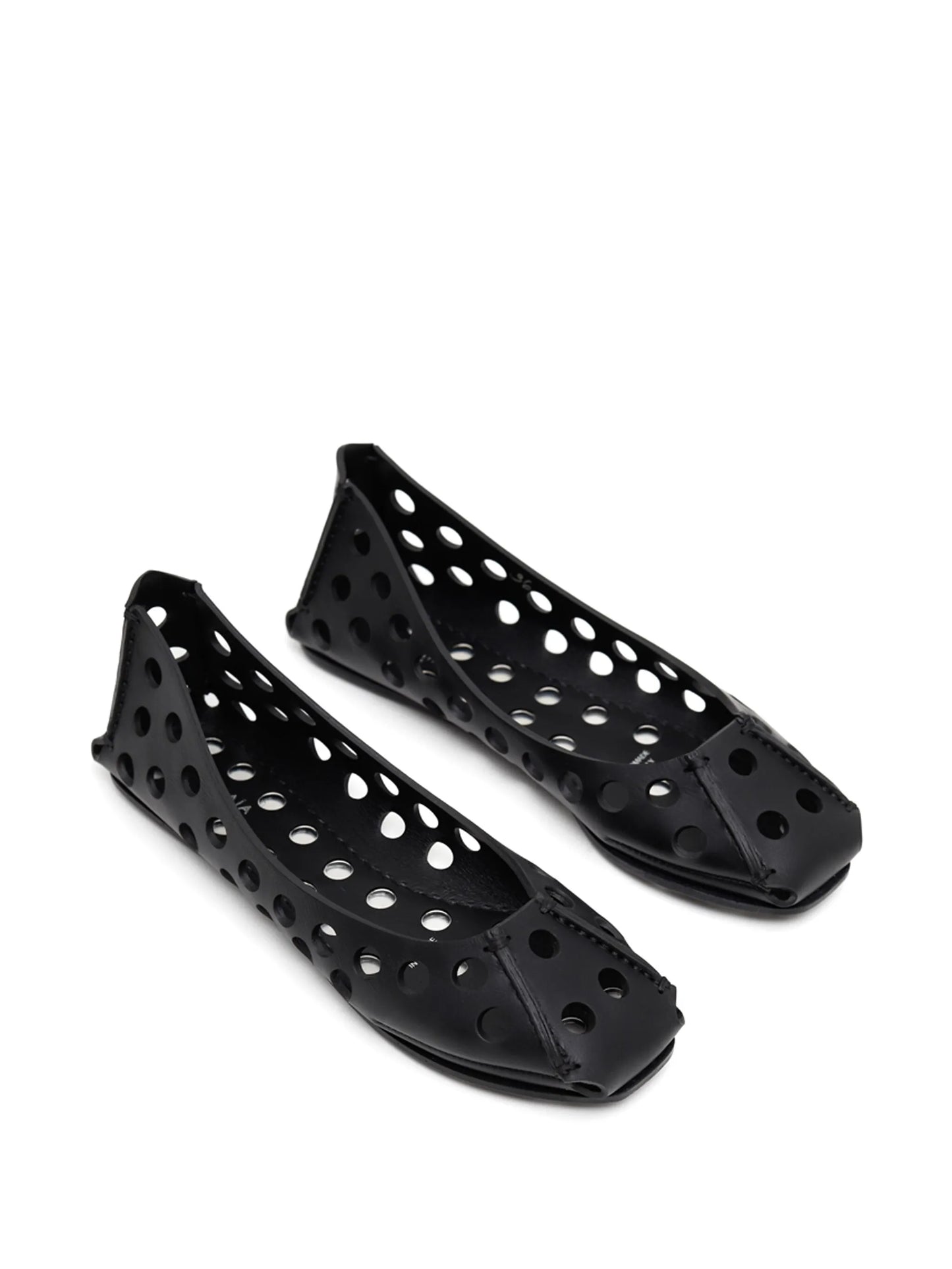 perforated ballet flats