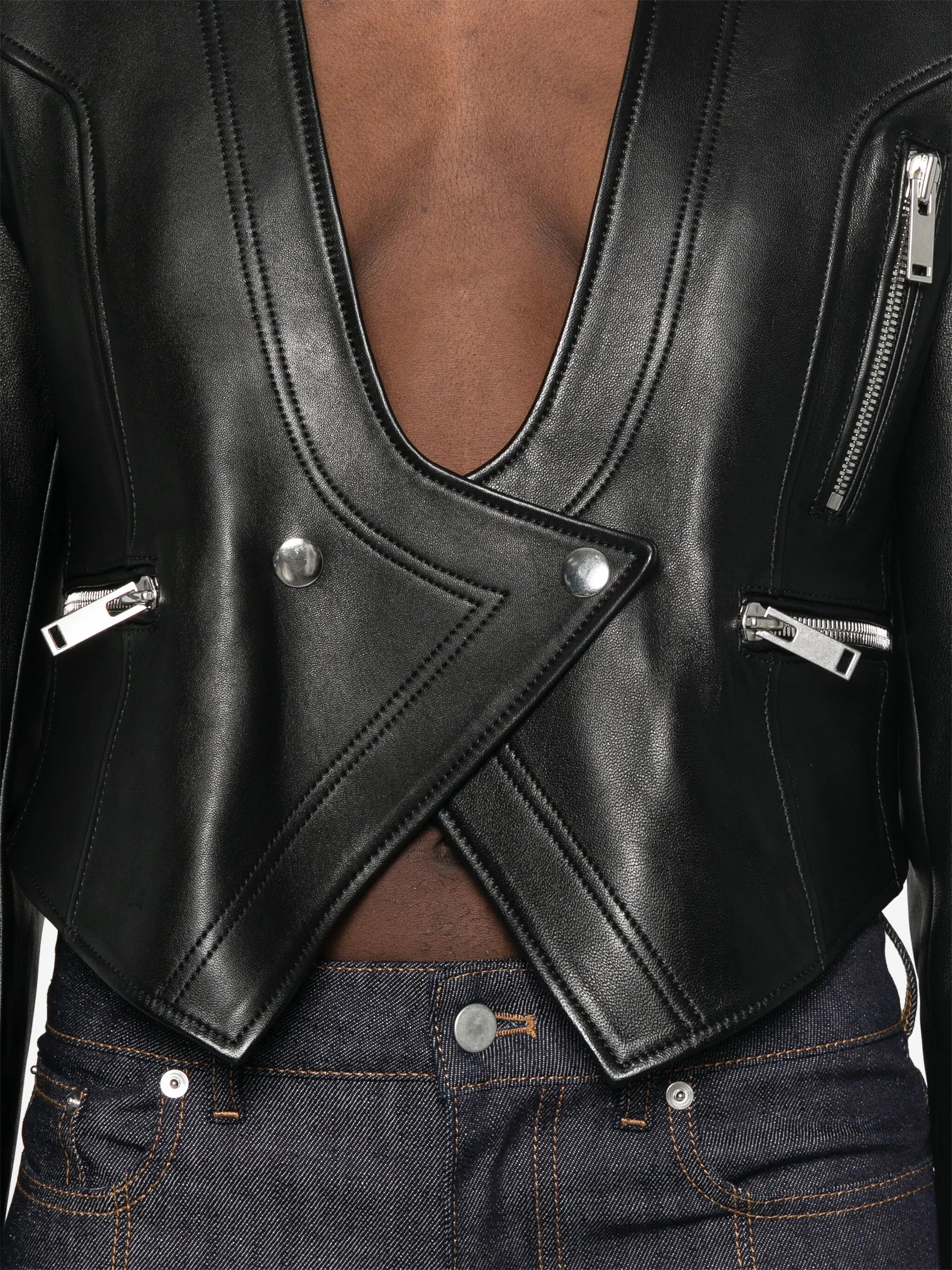 leather biker jacket