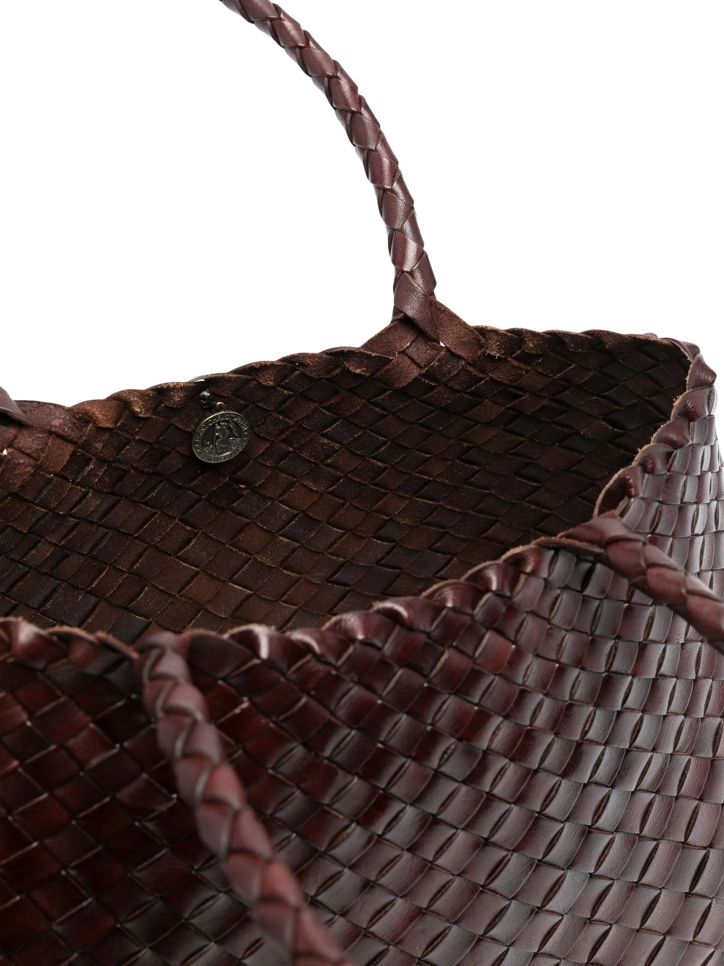 Santa Croce woven-leather tote bag