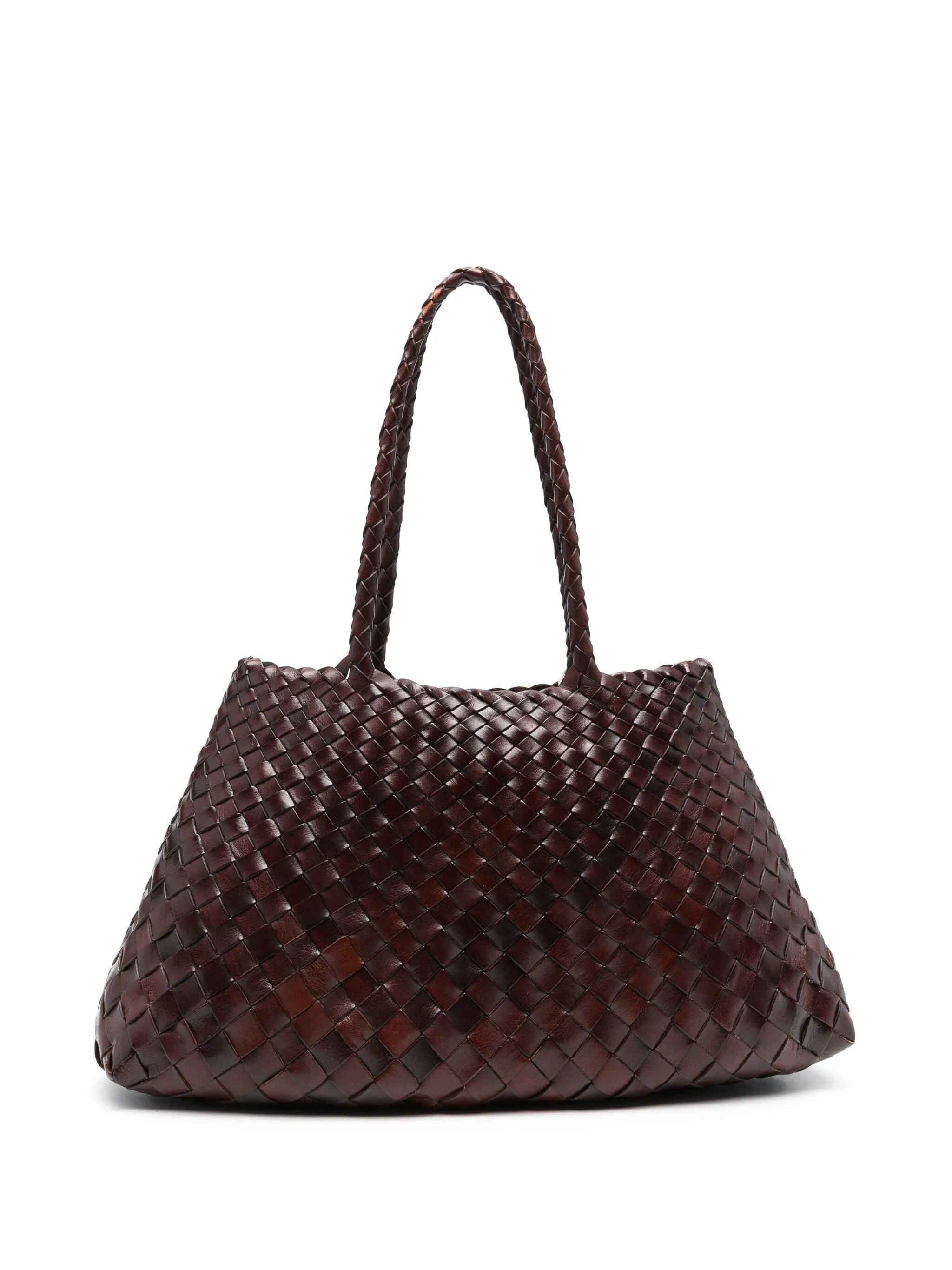Santa Croce woven-leather tote bag