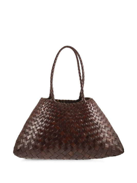 Santa Croce woven-leather tote bag