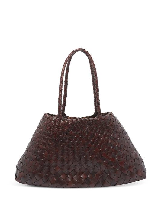 Santa Croce woven-leather tote bag