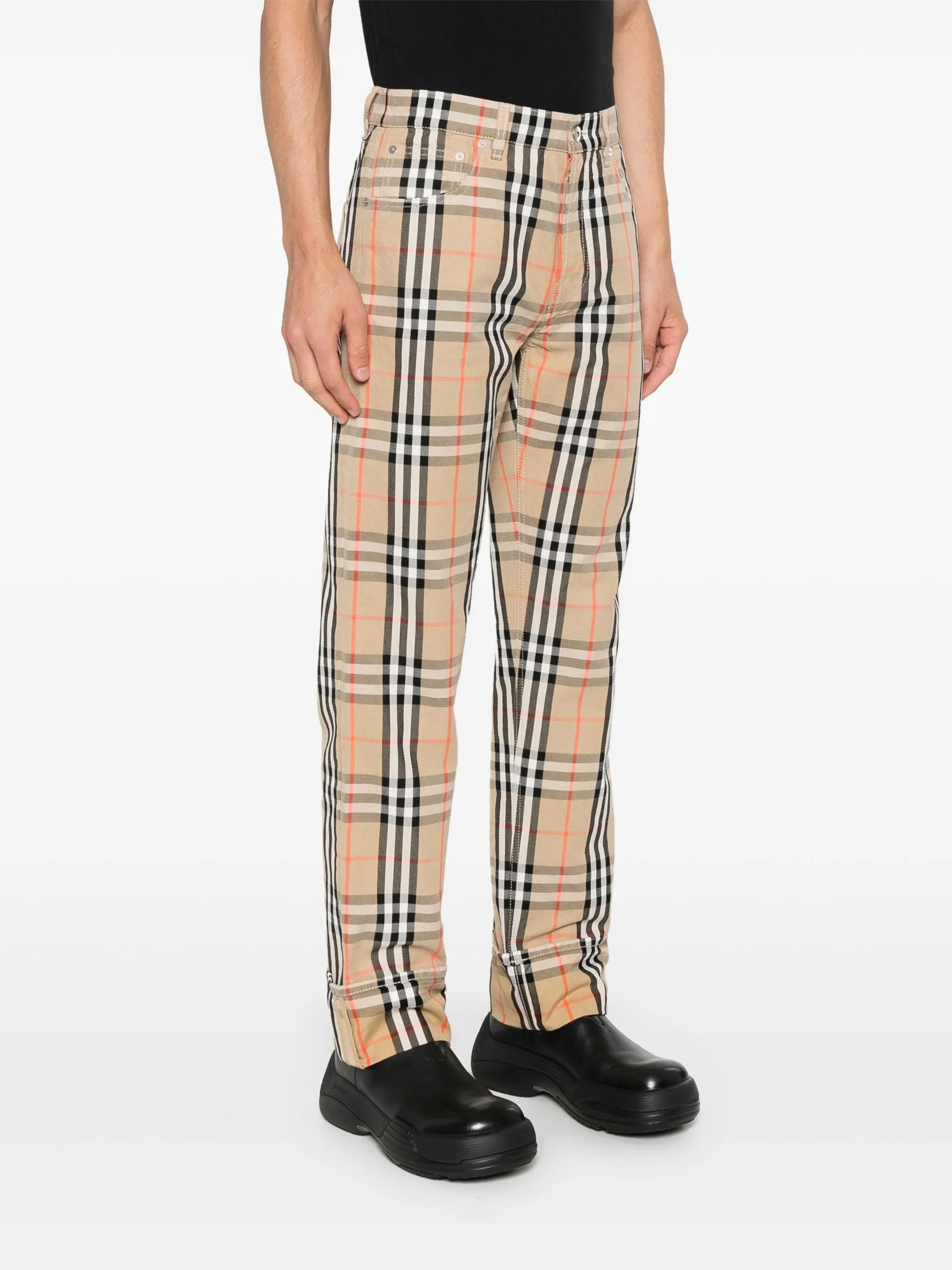 Burberry Check-print trousers